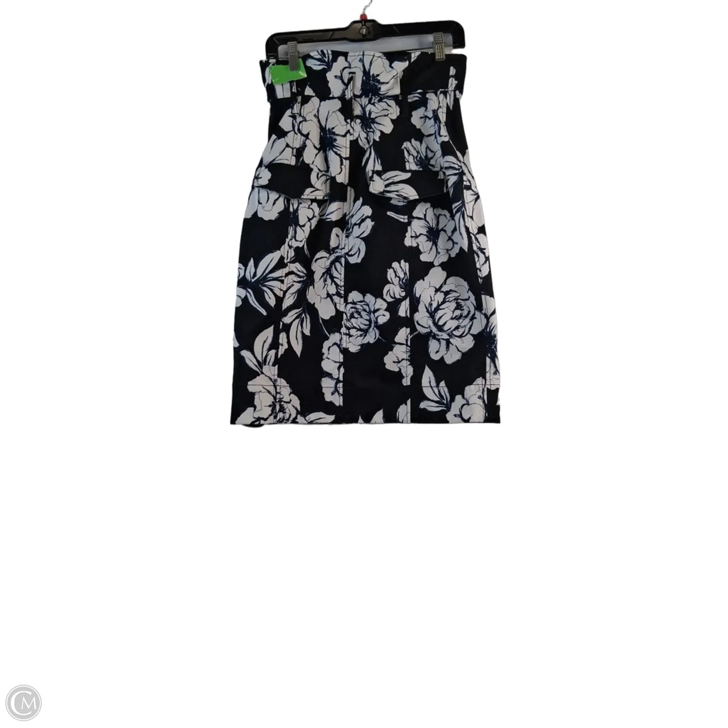 Skirt Midi By Clothes Mentor In Black & Blue, Size: 2