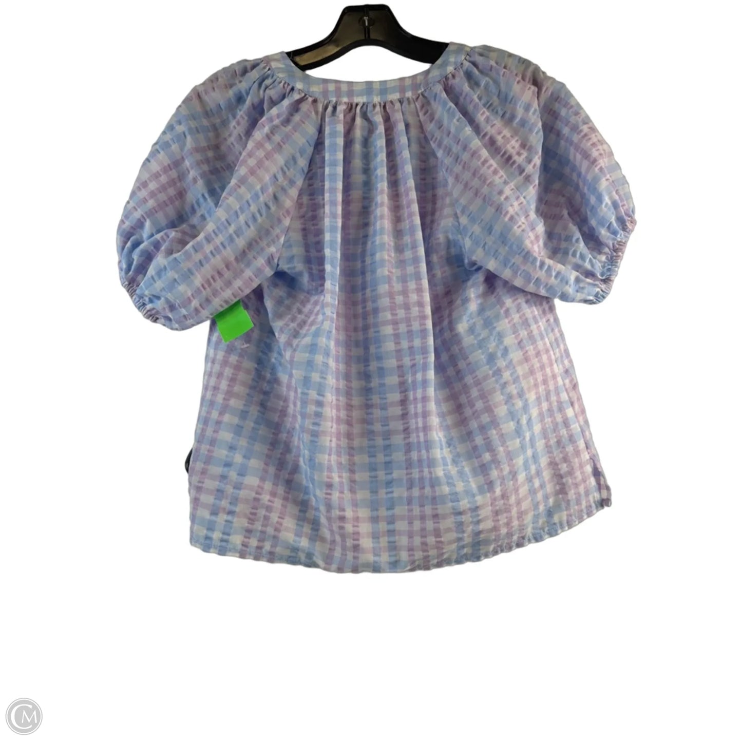 Top Short Sleeve By Loft In Blue & Purple, Size: Sp