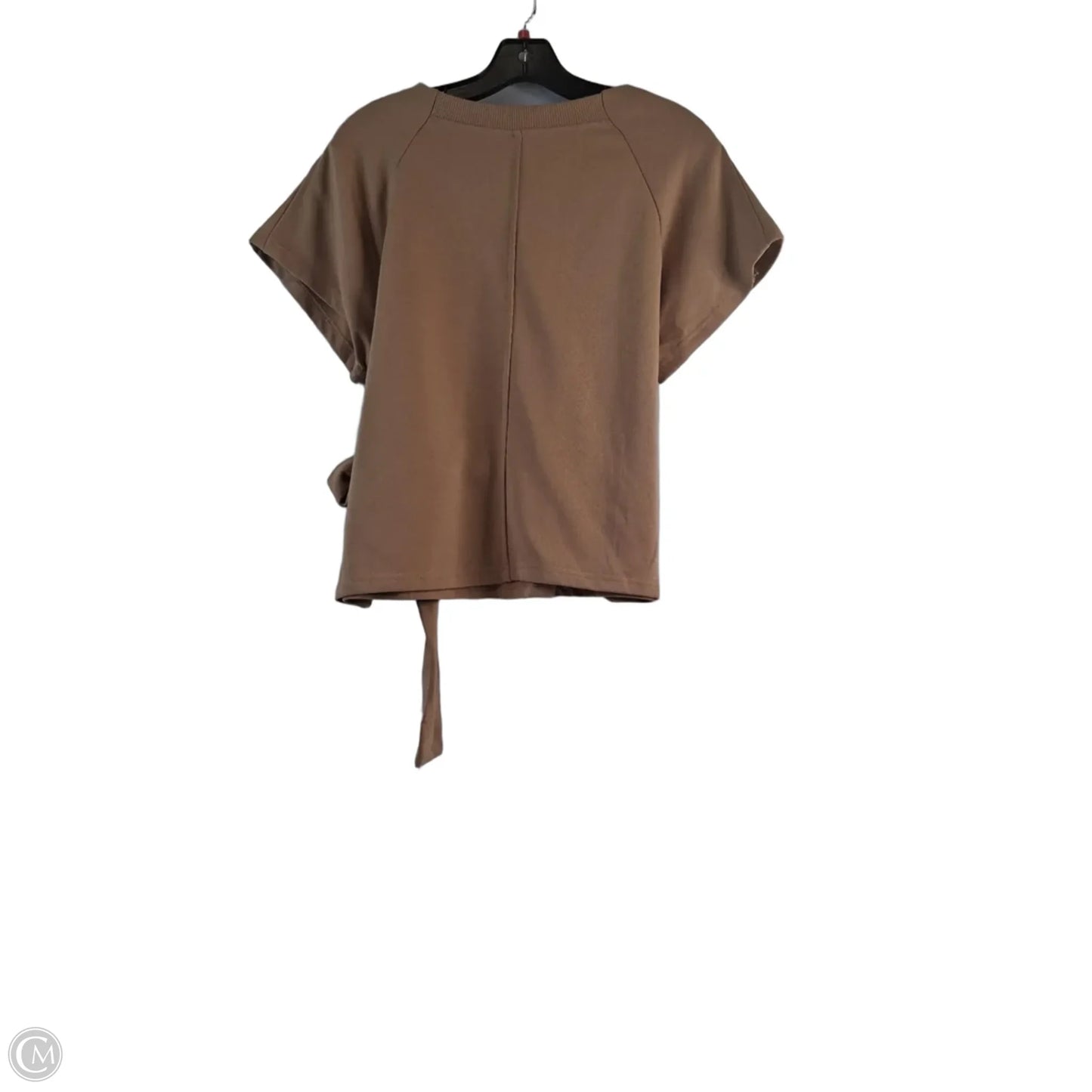 Top Short Sleeve By Clothes Mentor In Tan, Size: S