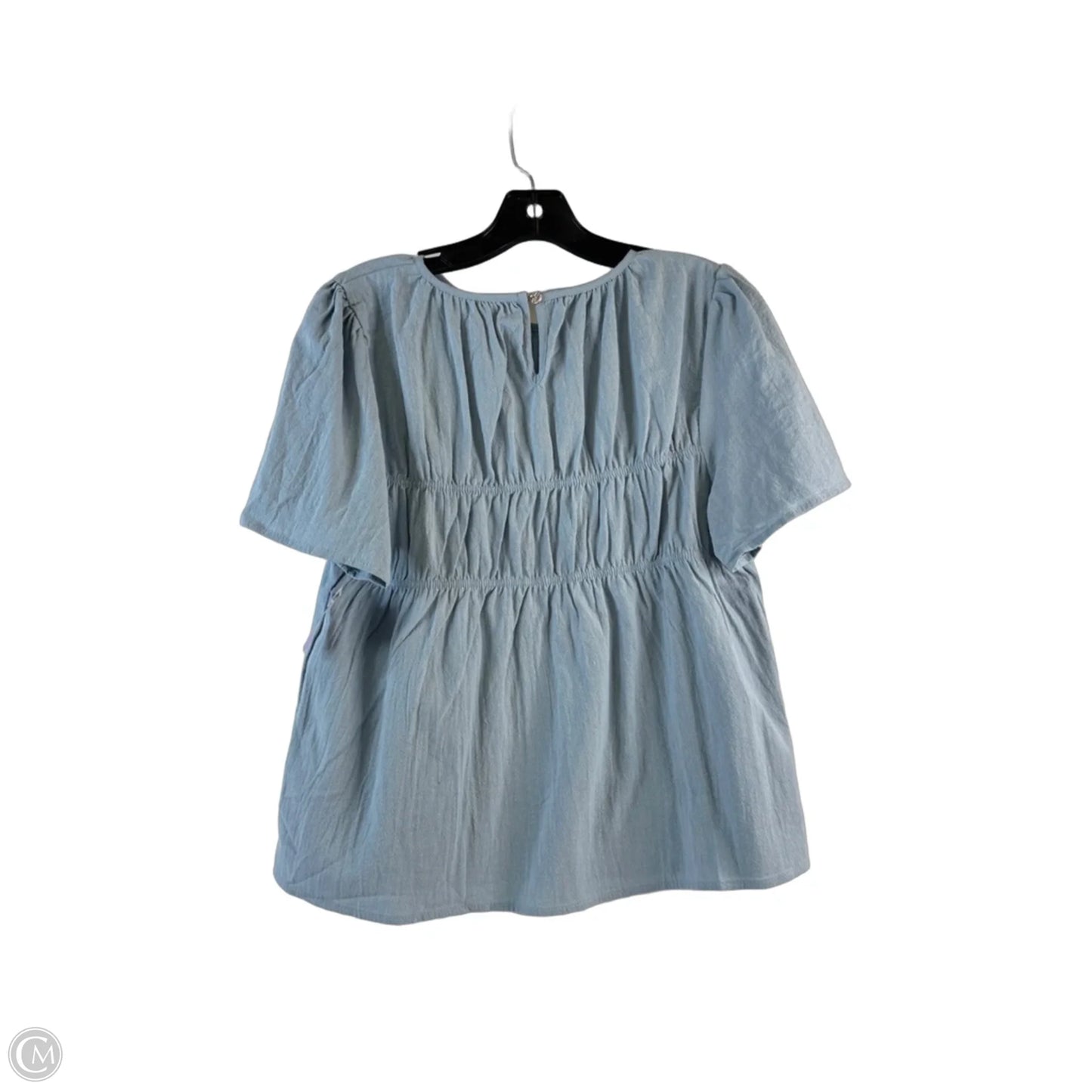 Top Short Sleeve By Shein In Blue, Size: S