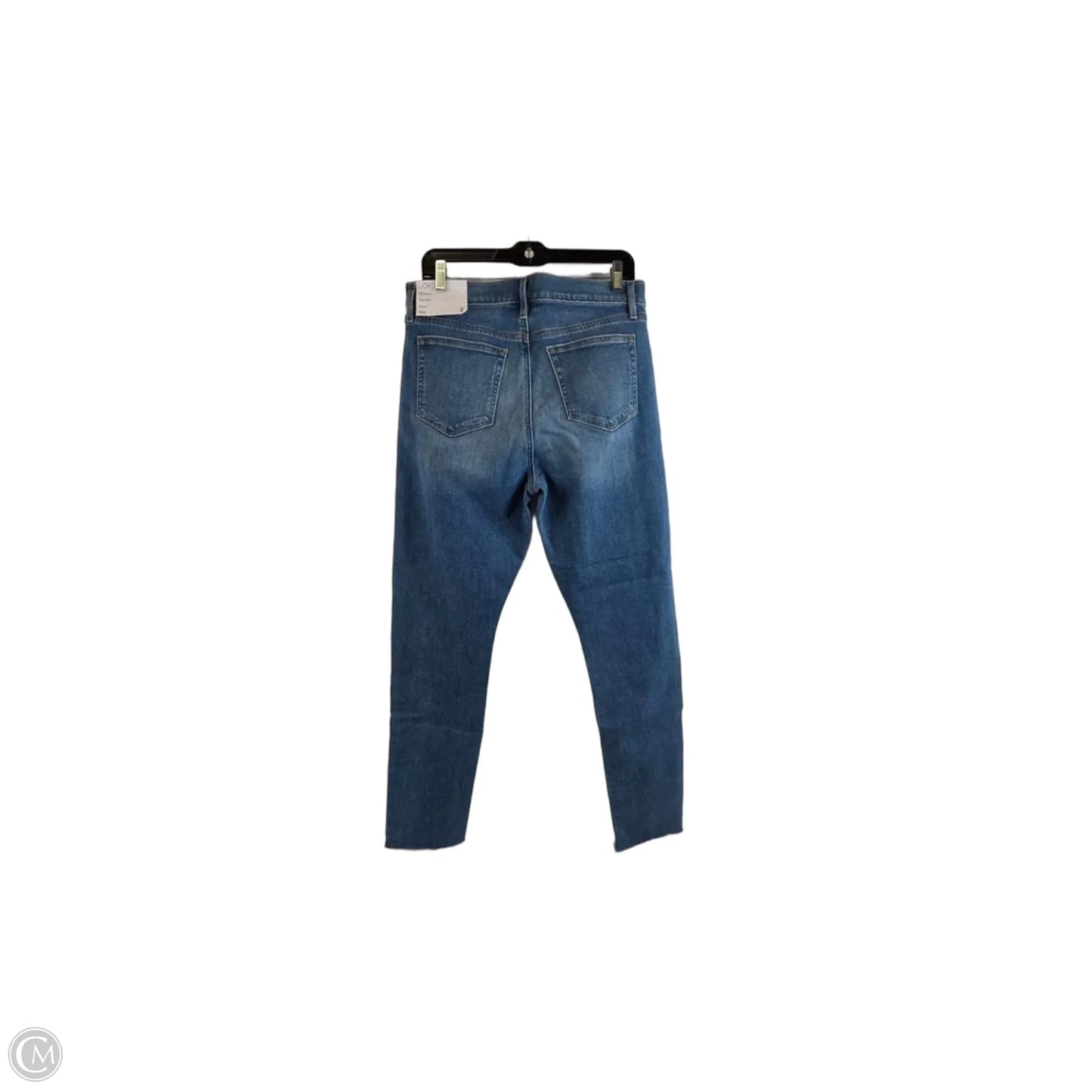 Jeans Skinny By Loft In Blue Denim, Size: 12