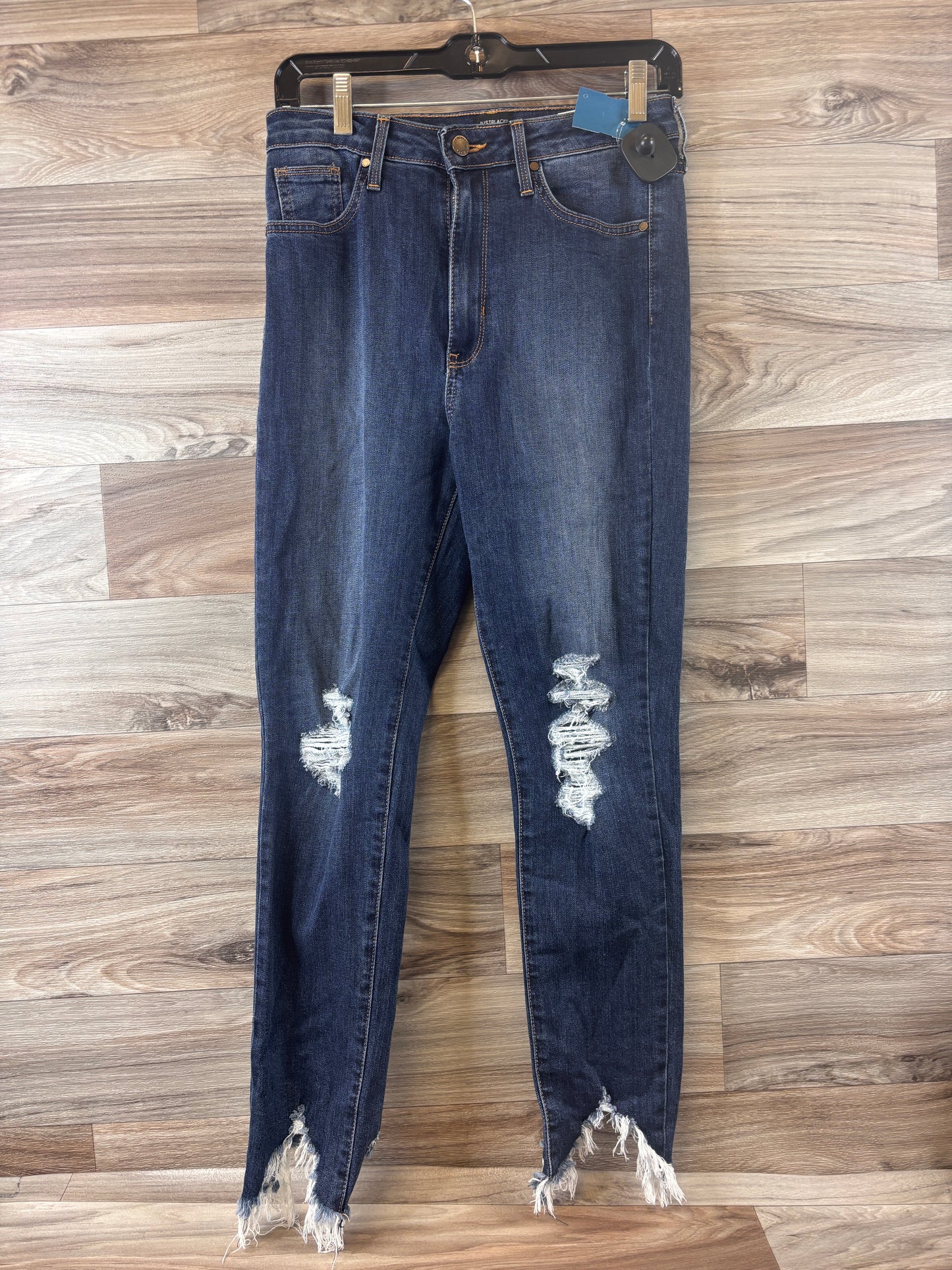 Jeans Skinny By Just Black In Blue Denim, Size: 6
