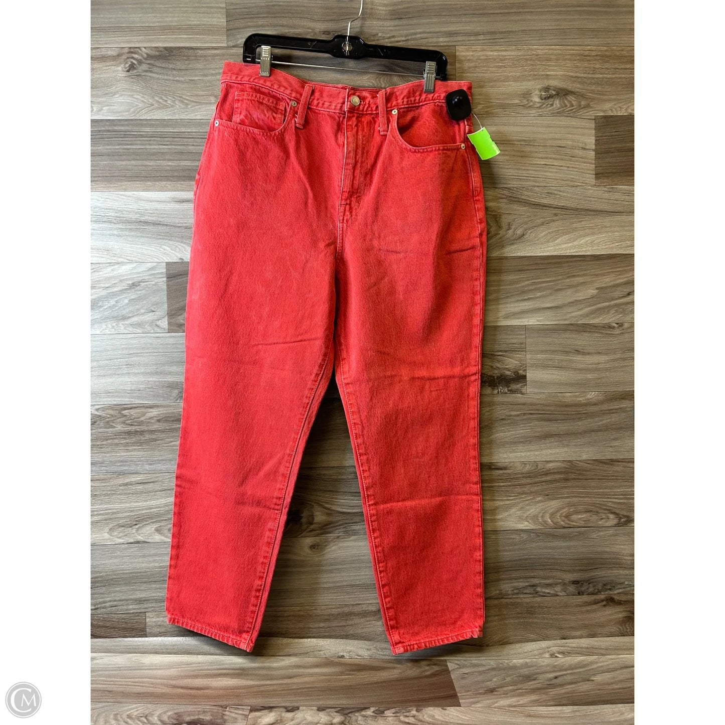 Jeans Boyfriend By Madewell In Orange, Size: 12