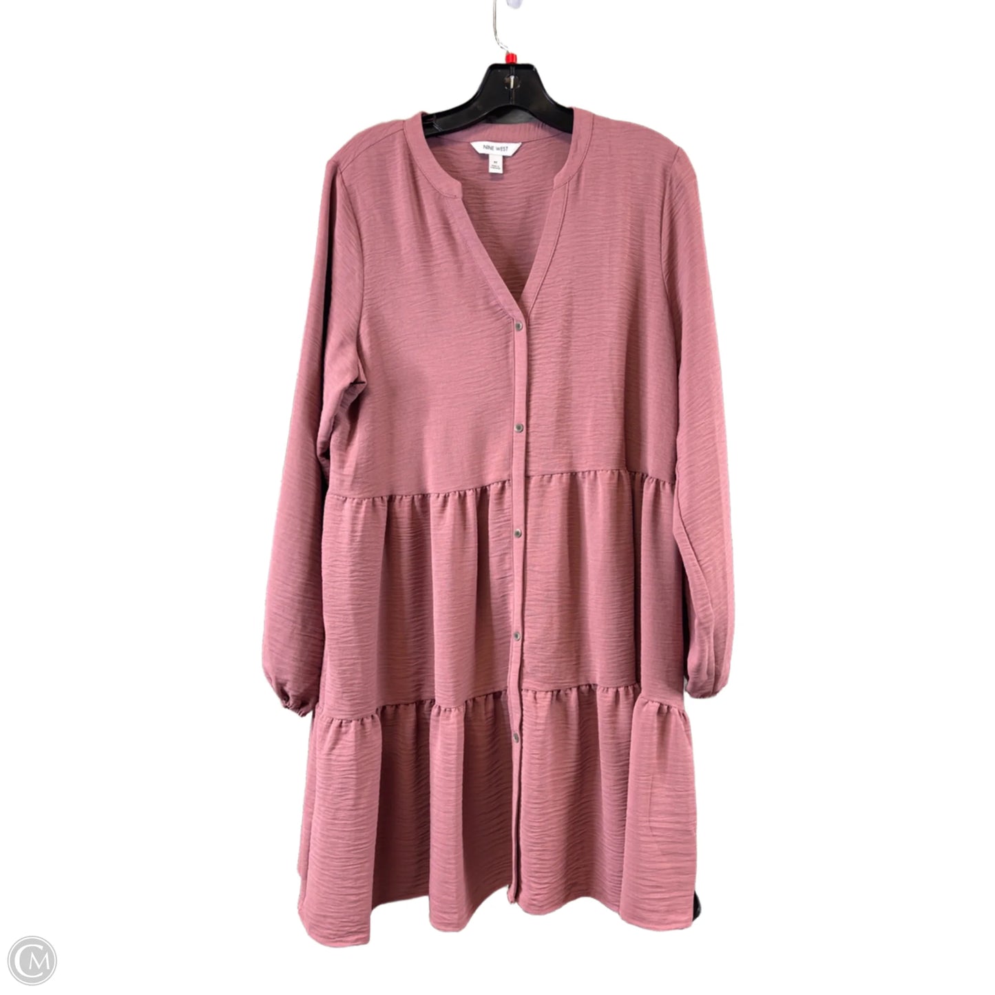 Dress Casual Midi By Nine West Apparel In Pink, Size: M