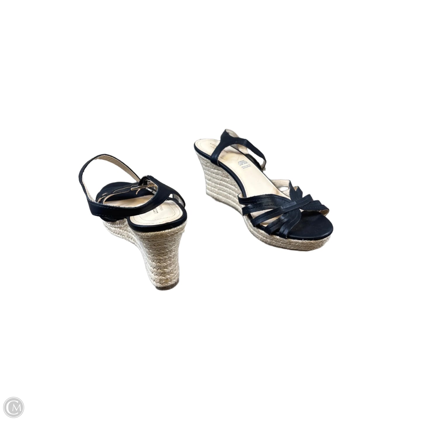 Sandals Heels Wedge By Liz Claiborne In Black, Size: 11