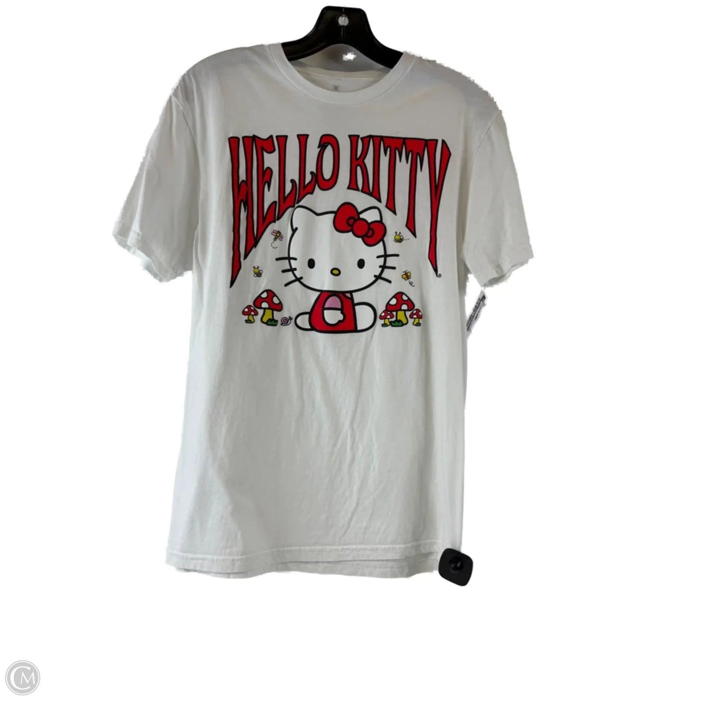 Top Short Sleeve By Clothes Mentor In Red & White, Size: M