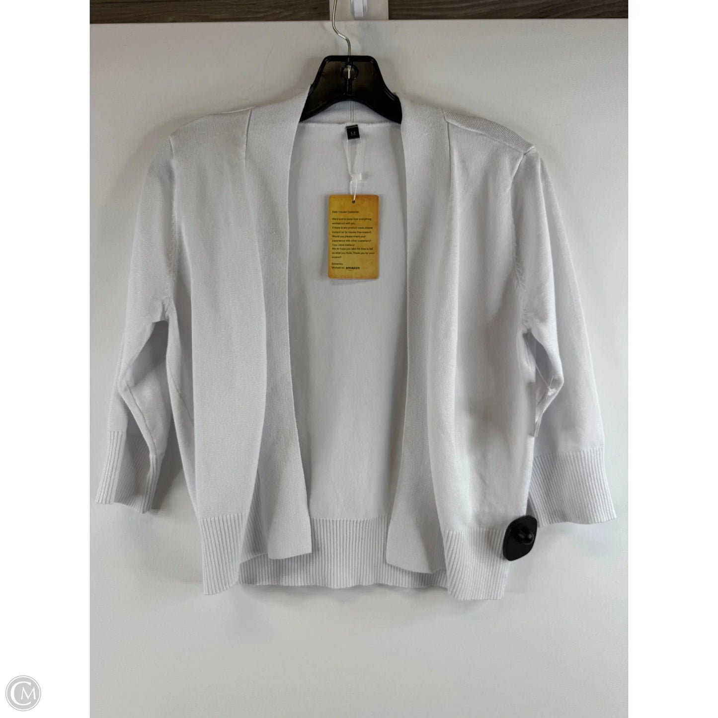 Cardigan By Clothes Mentor In White, Size: M