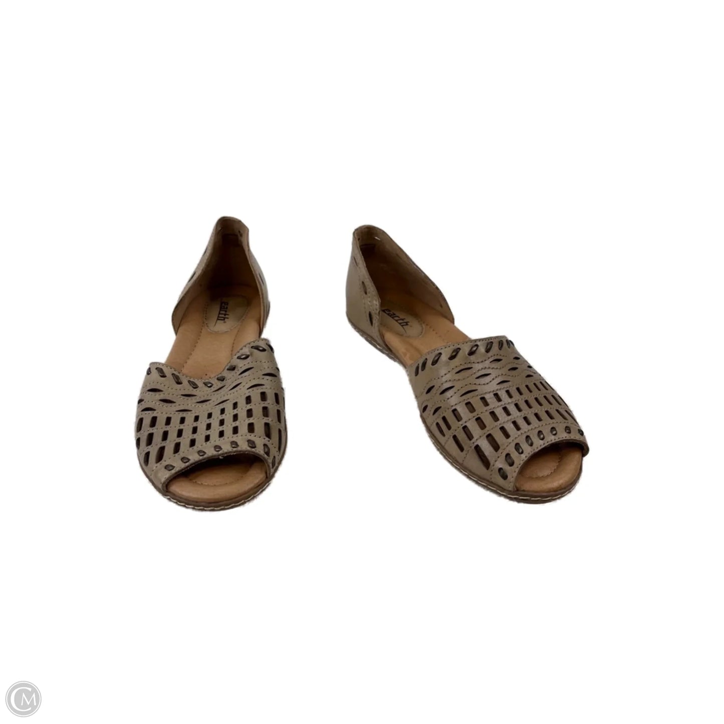 Sandals Flats By Earth In Tan, Size: 6.5