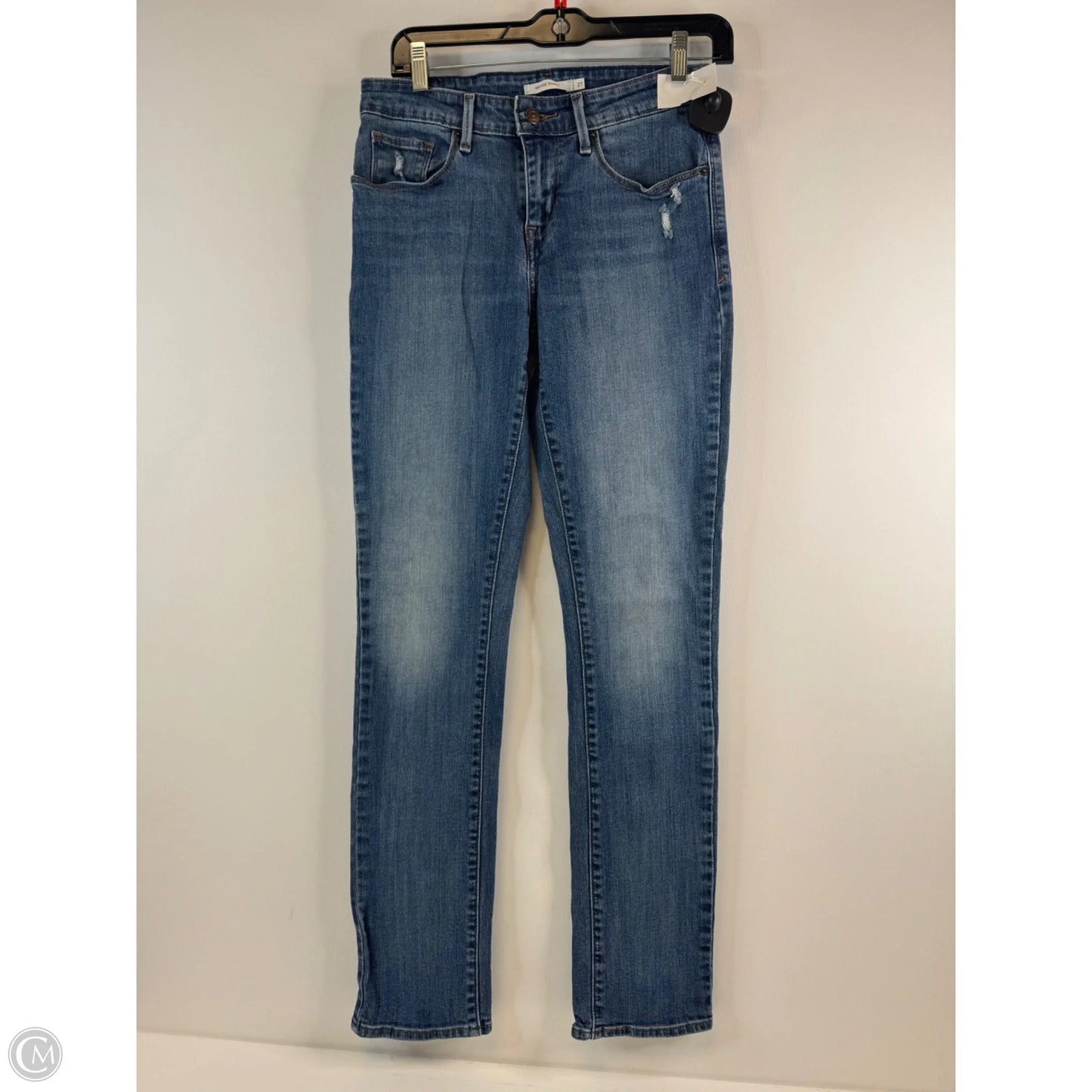 Jeans Skinny By Levis In Blue Denim, Size: 4