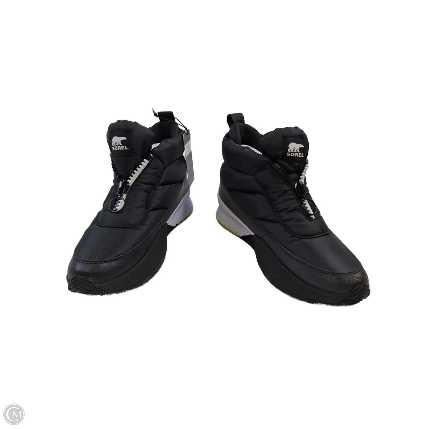 Boots Ankle Heels By Sorel In Black & Green, Size: 11