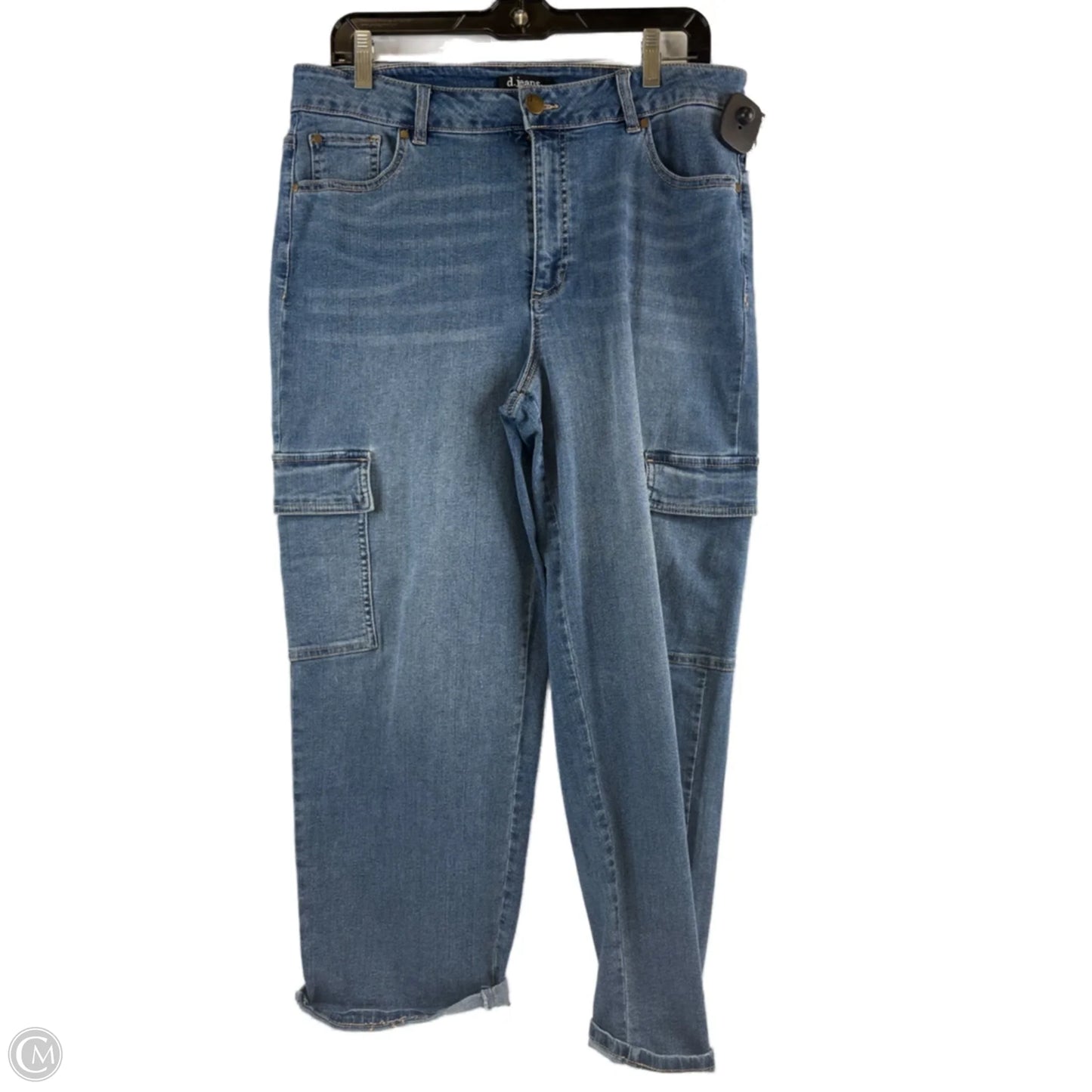 Jeans Straight By D Jeans In Blue Denim, Size: 12