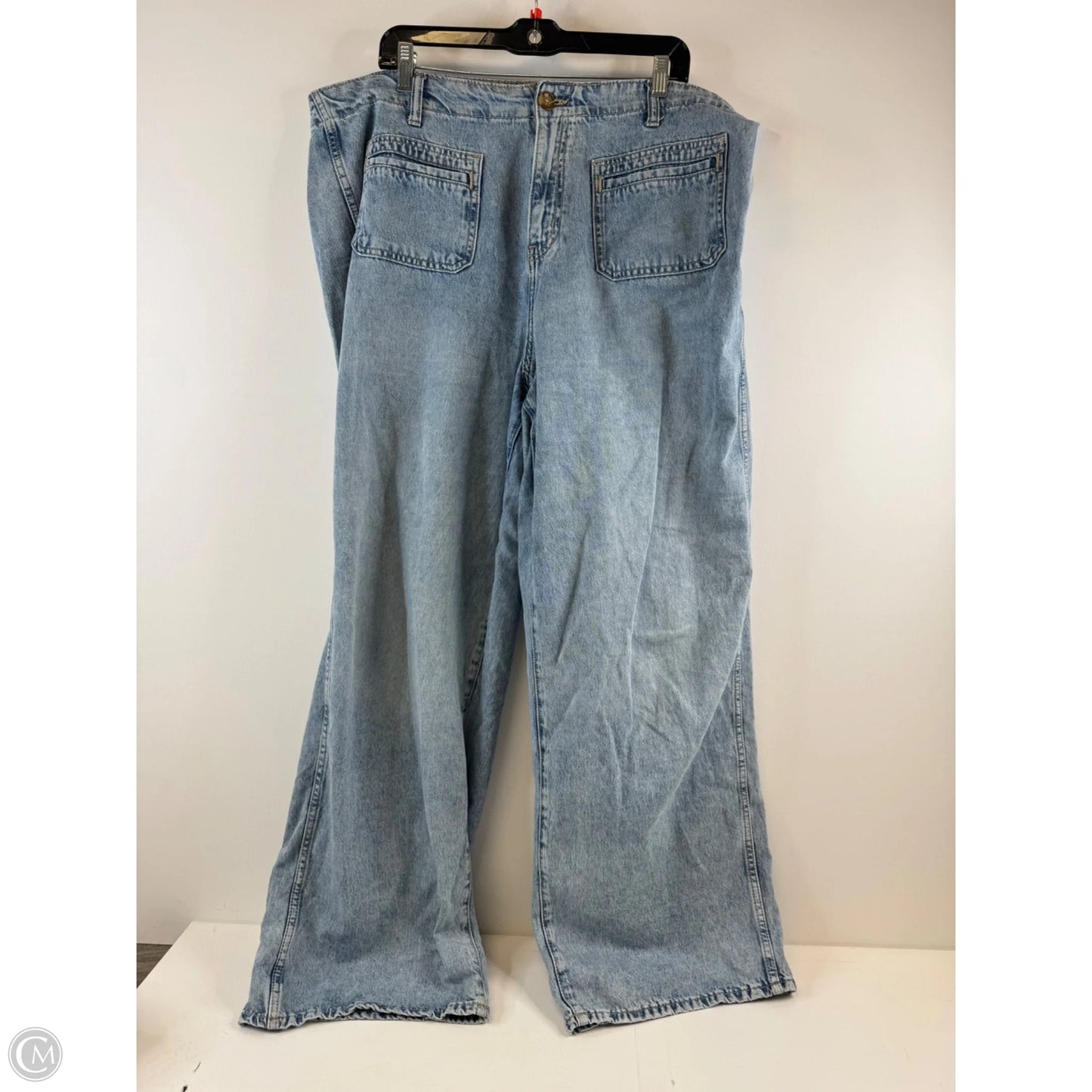 Jeans Wide Leg By Old Navy In Blue Denim, Size: 18
