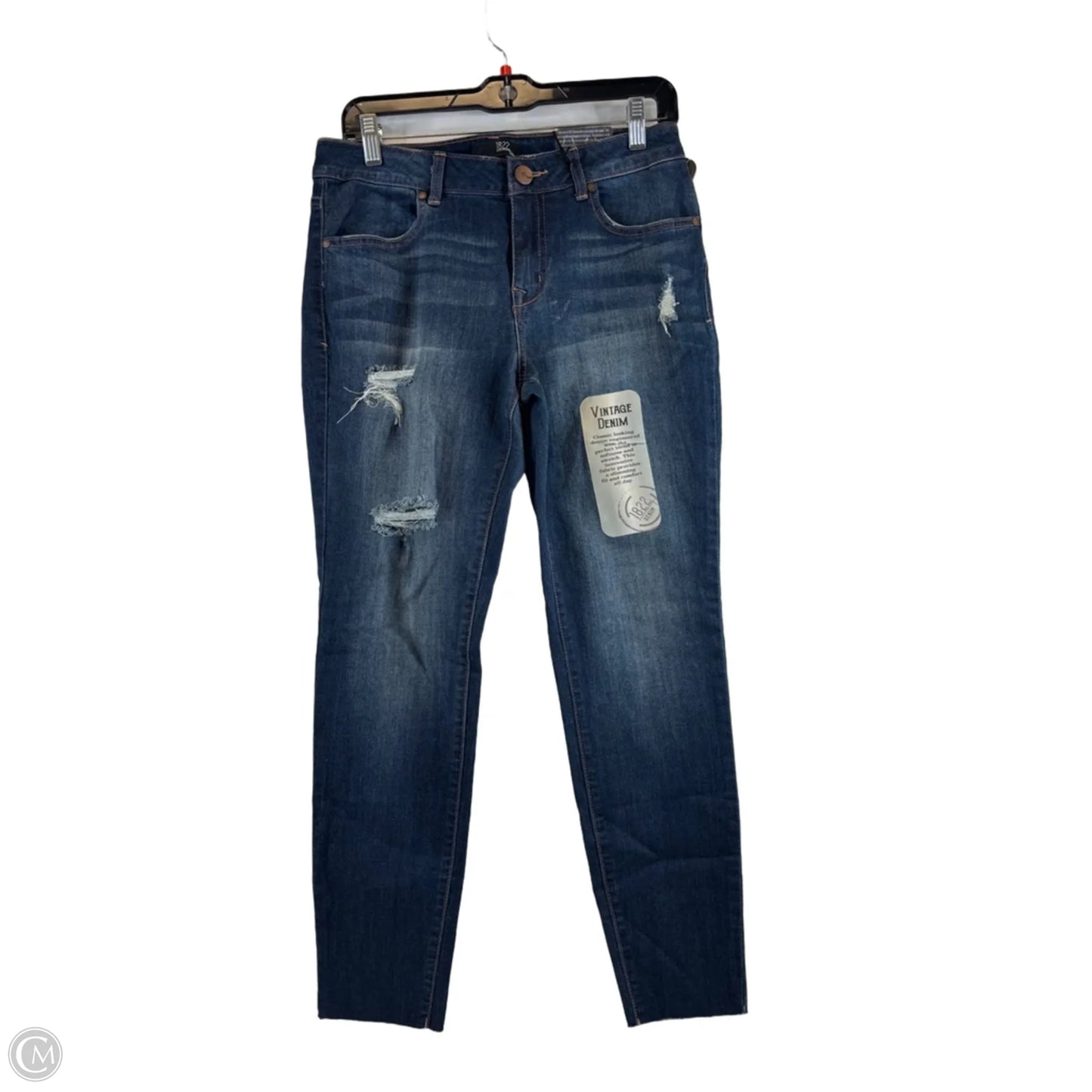 Jeans Skinny By 1822 Denim In Blue Denim, Size: 10