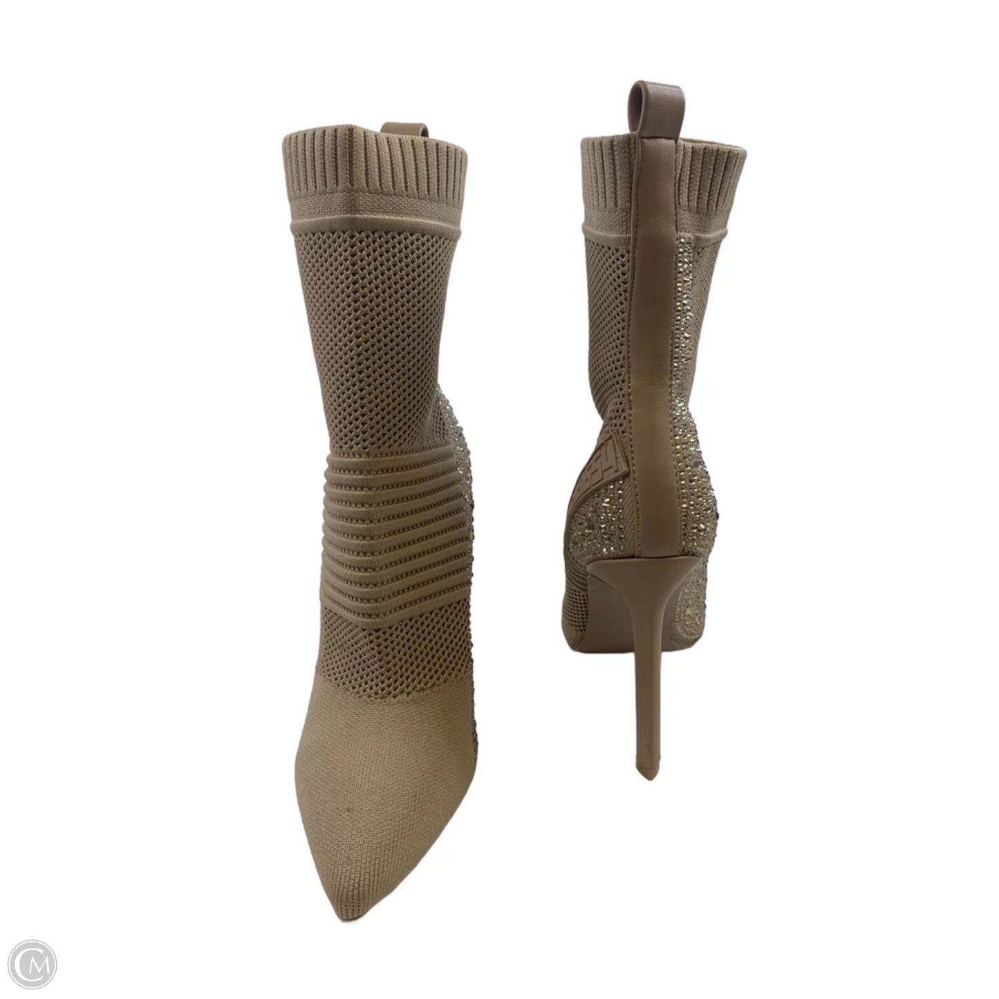 Boots Ankle Heels By Steve Madden In Beige, Size: 7.5