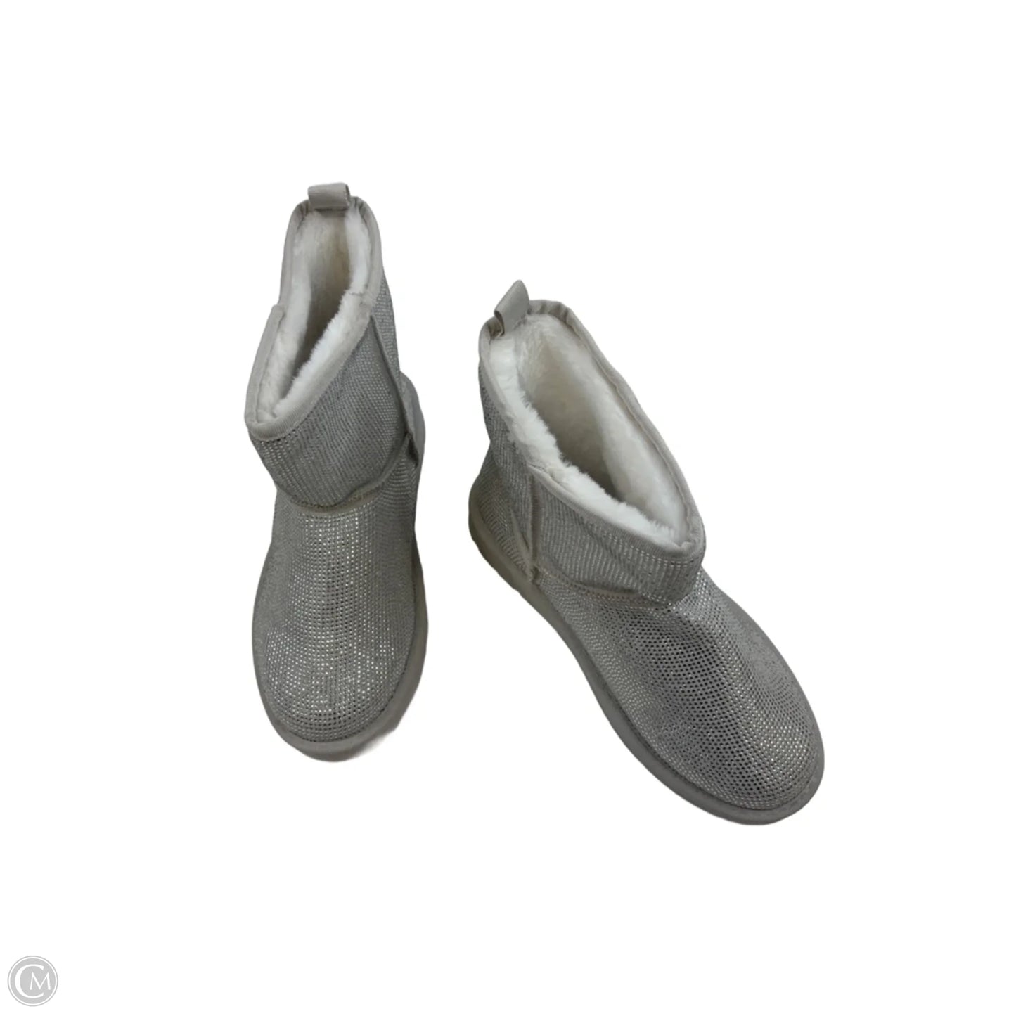 Boots Ankle Flats By Clothes Mentor In Silver, Size: 9