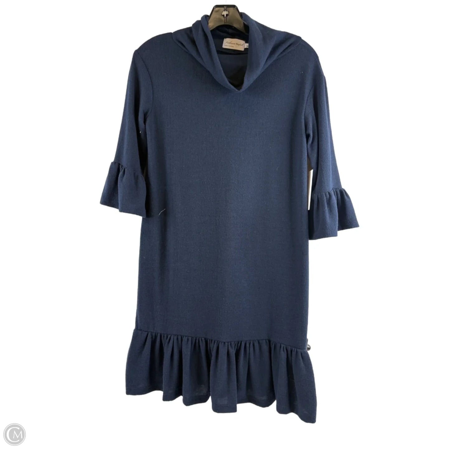 Tunic 3/4 Sleeve By Clothes Mentor In Navy, Size: Xl