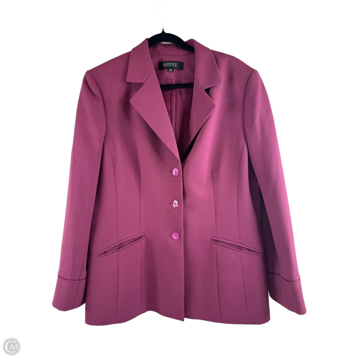Blazer By Kasper In Purple, Size: 18