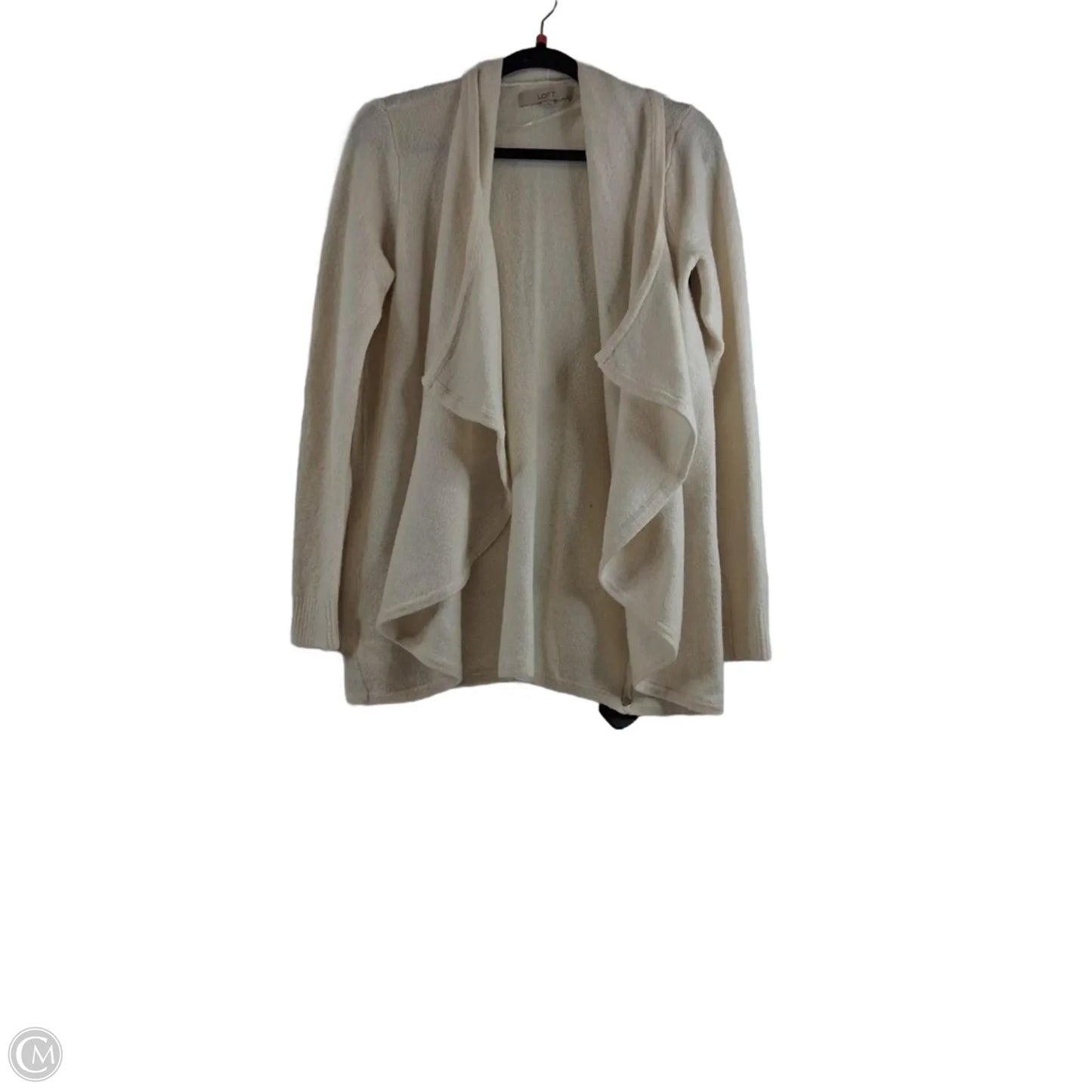 Cardigan By Loft In Cream, Size: M
