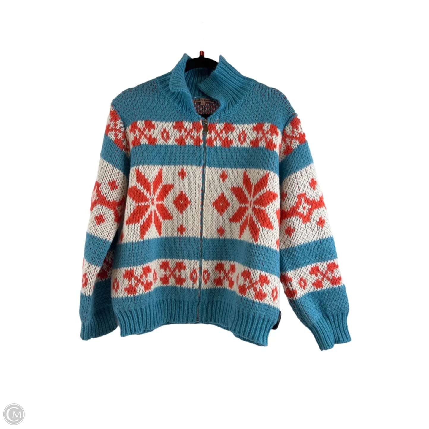 Sweater By Bailey Rose In Blue & Orange, Size: S