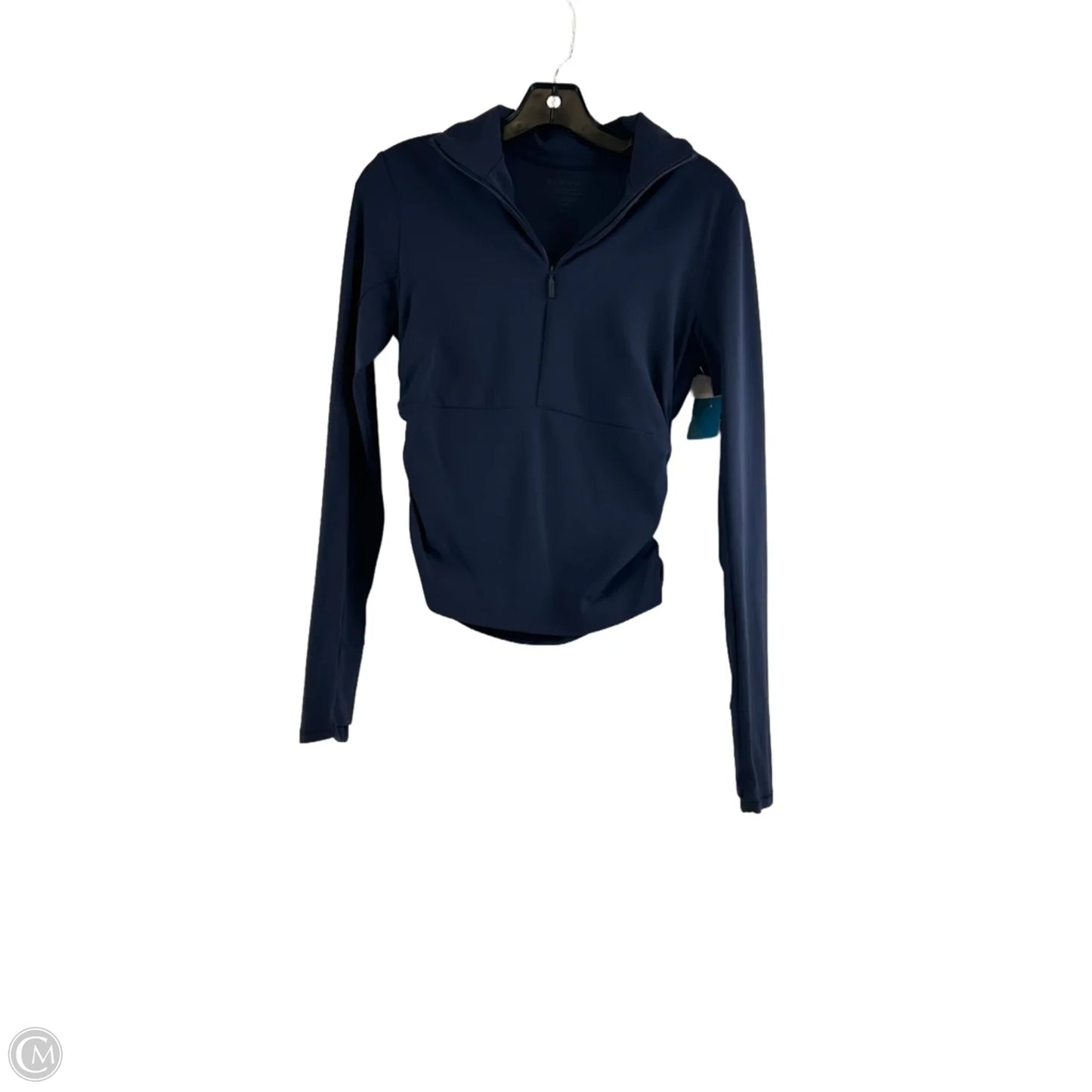 Athletic Top Long Sleeve Collar By Athleta In Navy, Size: S