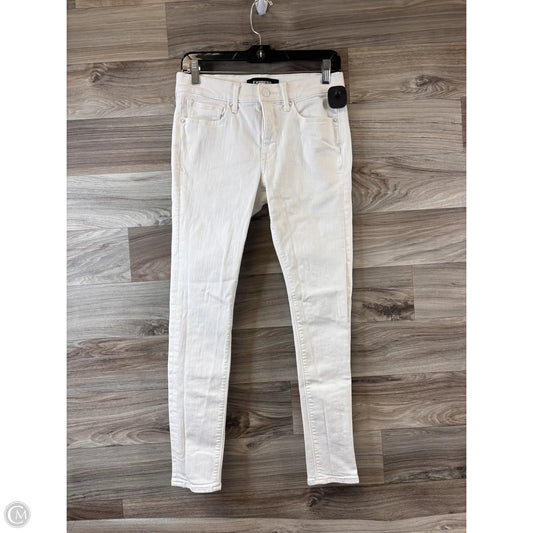 Jeans Jeggings By Express In White, Size: 4