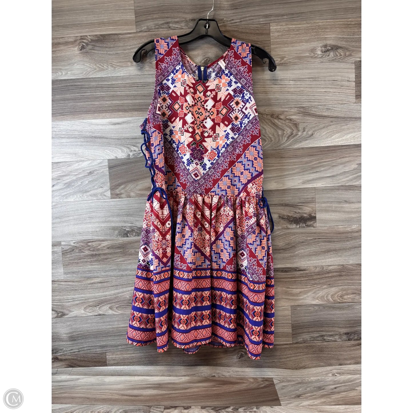 Dress Casual Short By Xhilaration In Orange & Red, Size: Xl