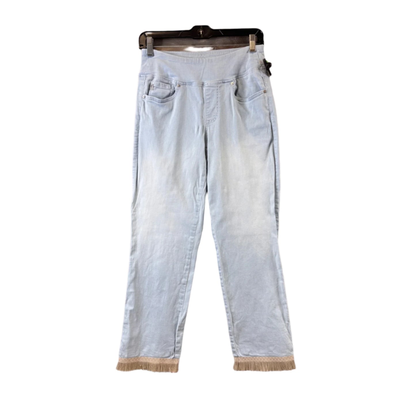 Jeans Straight By Belle By Kim Gravel In Blue Denim, Size: 4