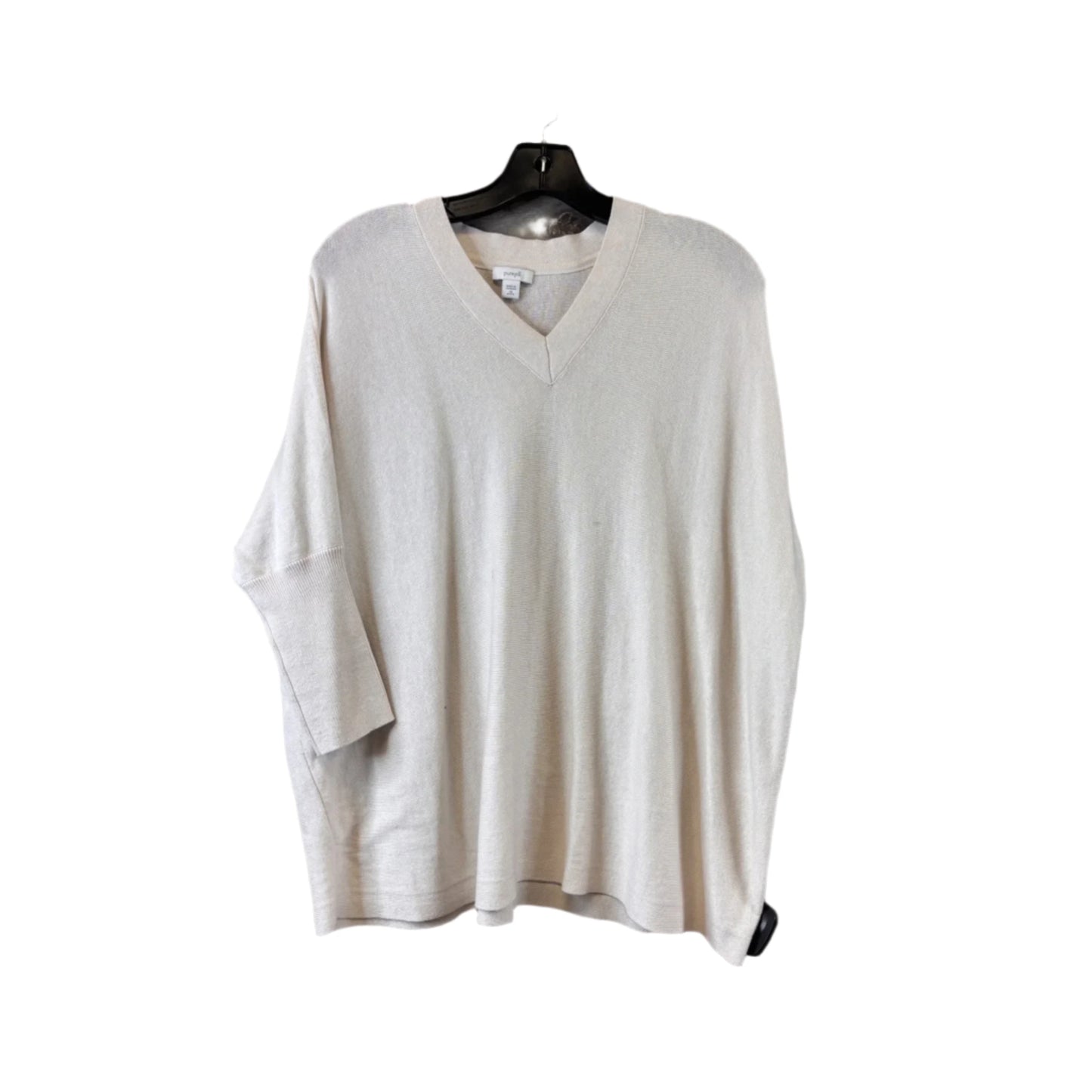 Top Short Sleeve Basic By Pure Jill In Cream, Size: Xs