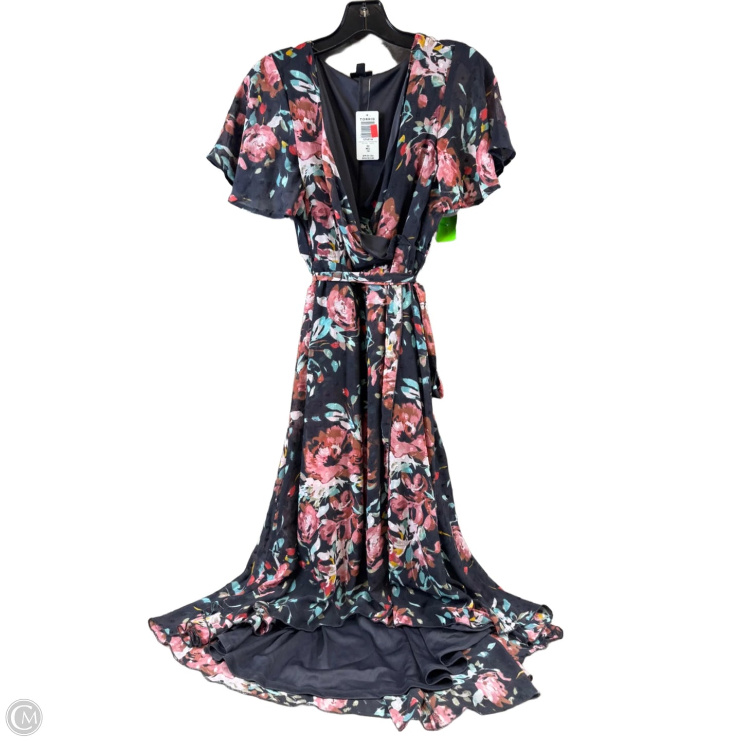 Dress Casual Maxi By Torrid In Grey & Orange, Size: M