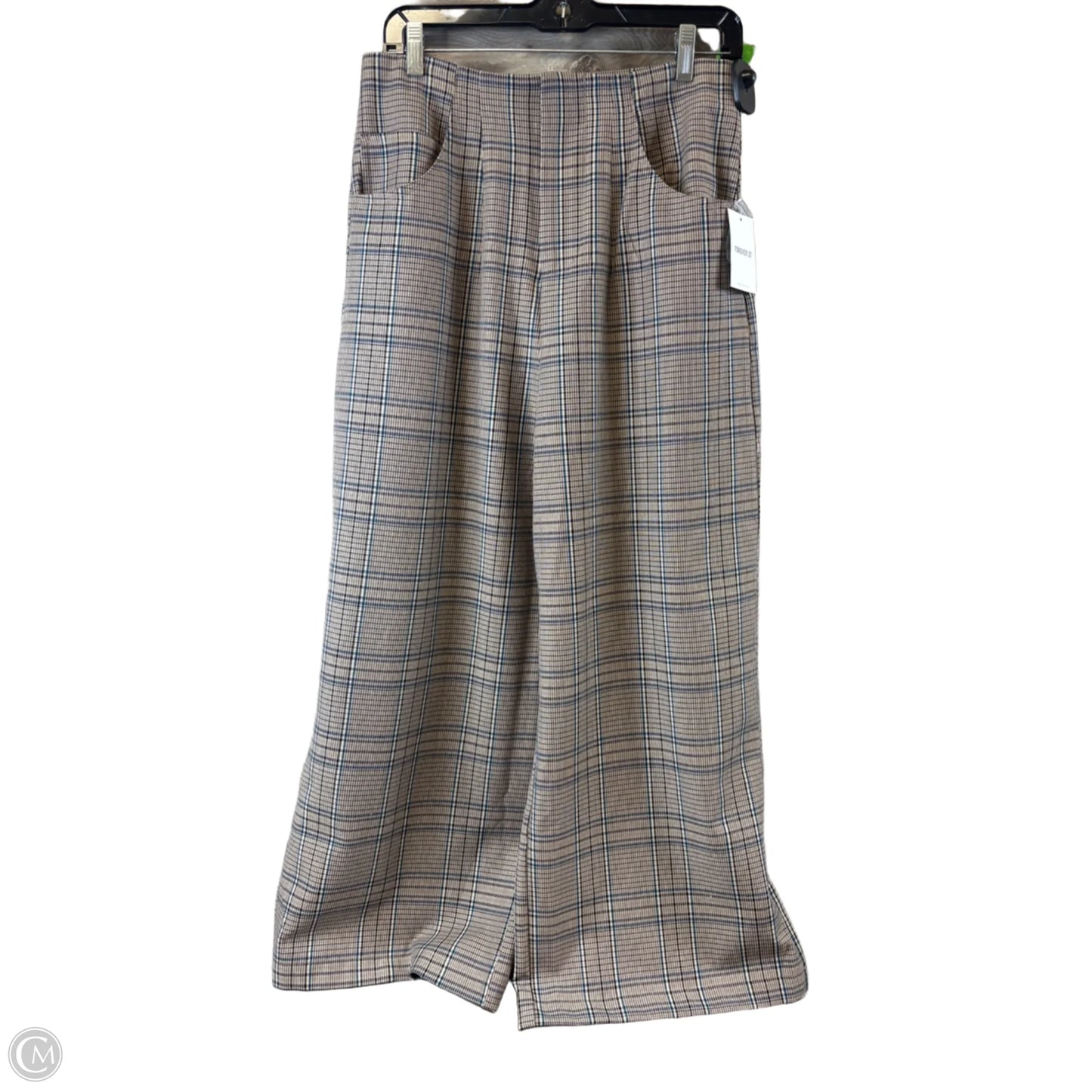Pants Wide Leg By Forever 21 In Plaid Pattern, Size: 12