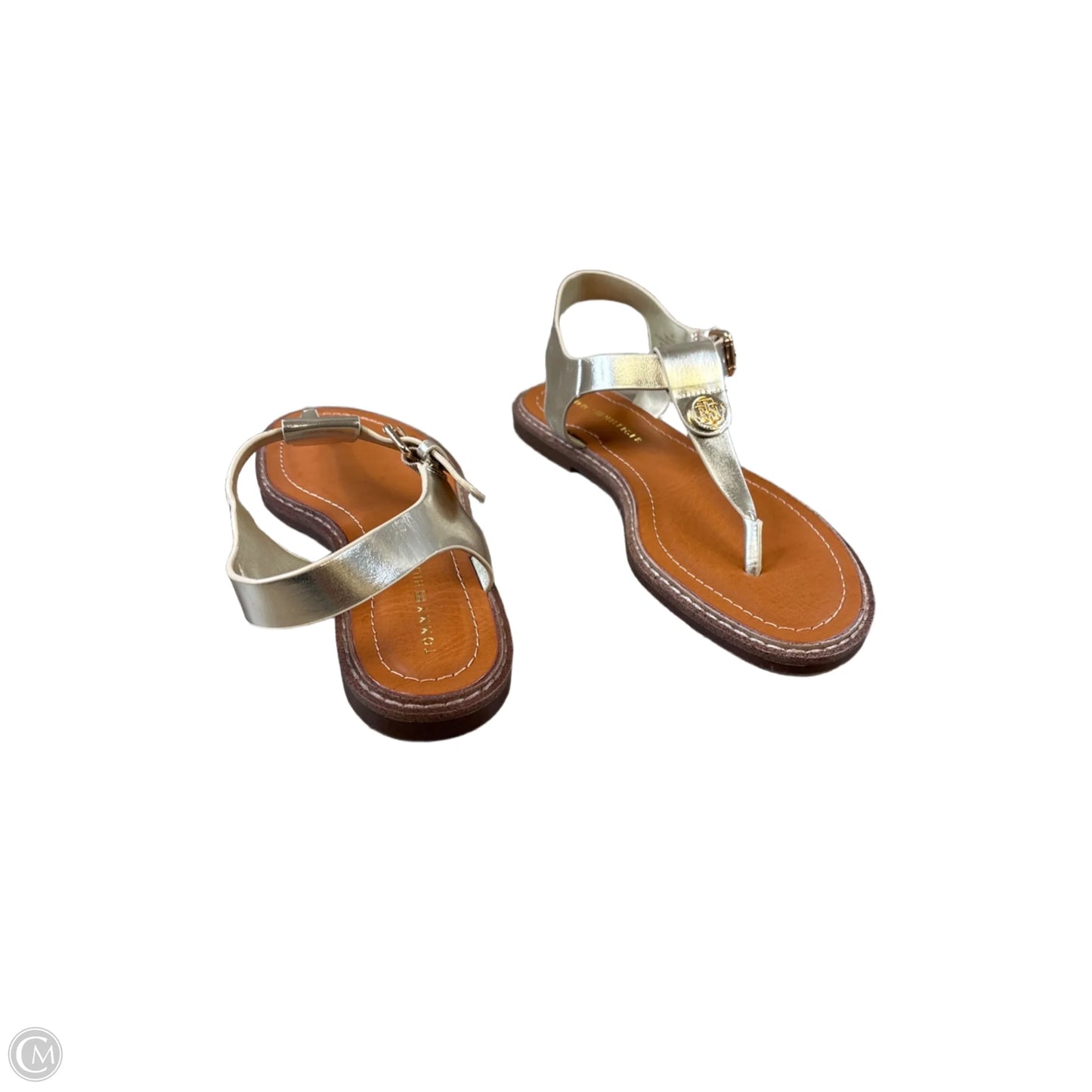 Sandals Flats By Tommy Hilfiger In Gold, Size: 8