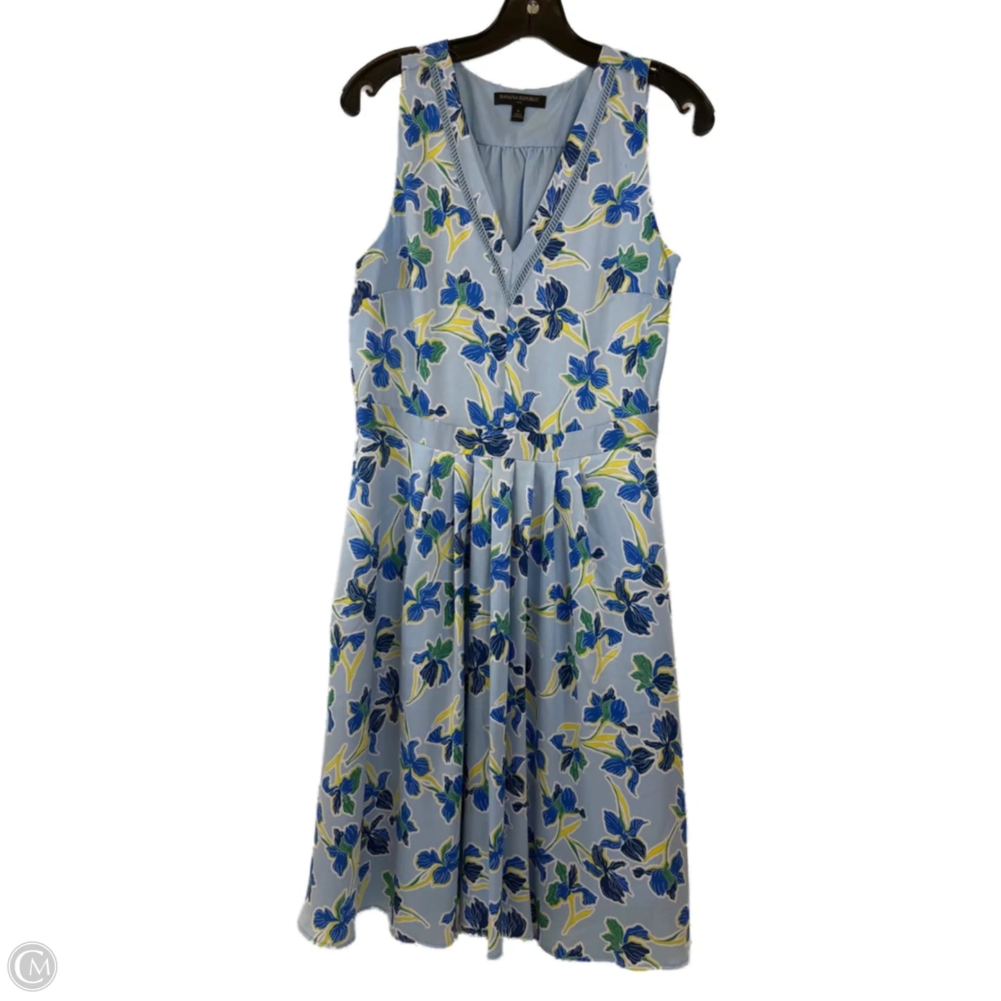 Dress Casual Short By Banana Republic In Blue & Yellow, Size: S