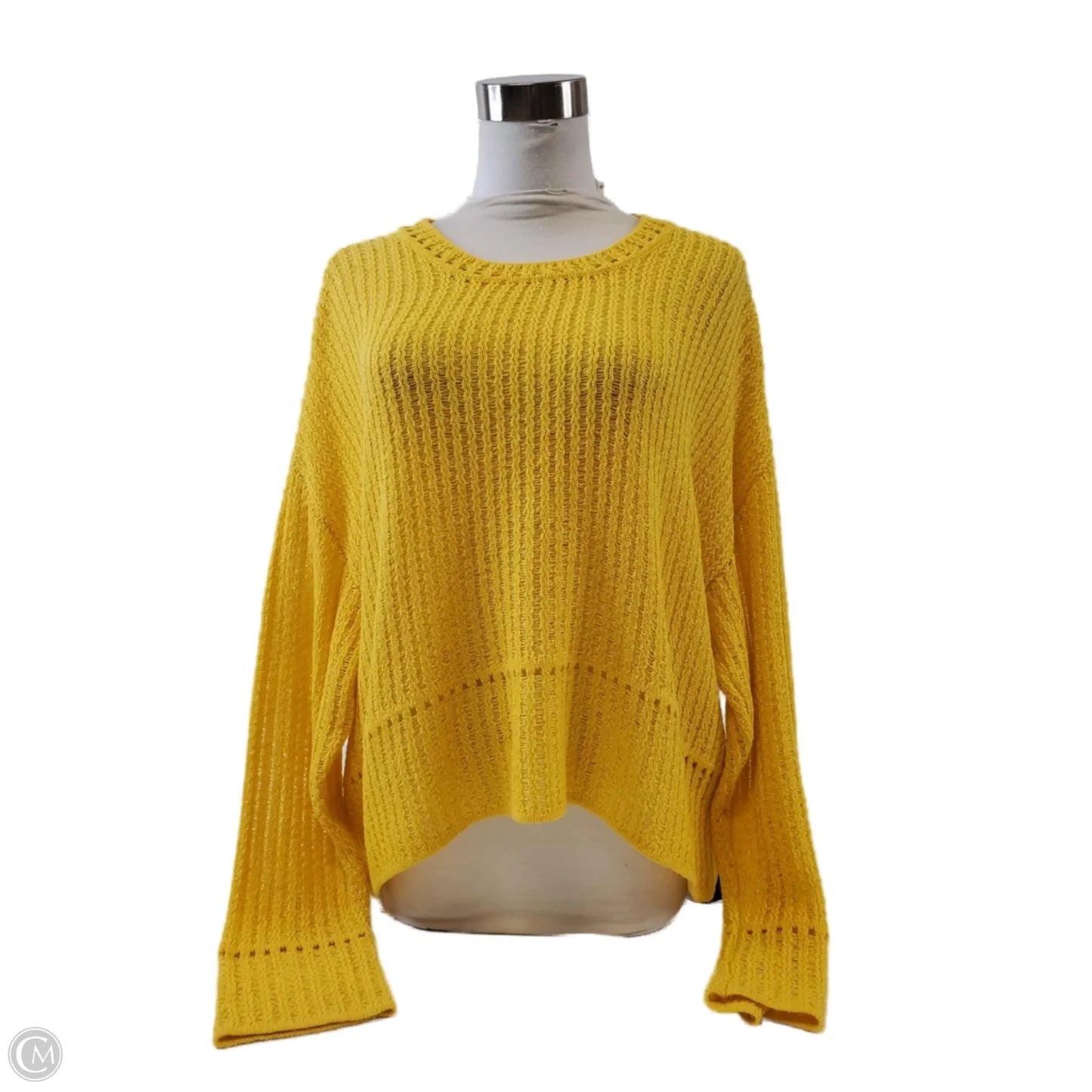 Top Long Sleeve By Lumiere In Yellow, Size: S