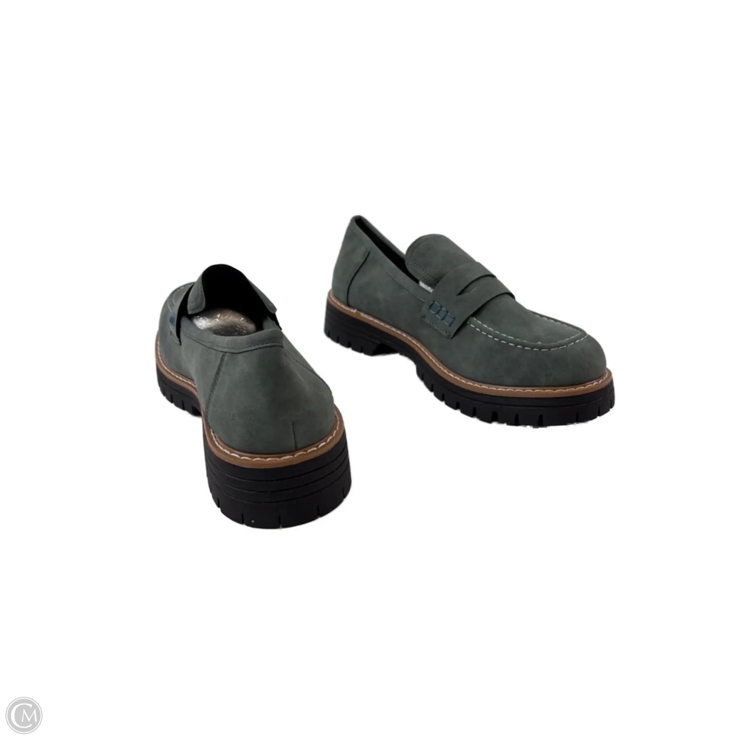 Shoes Flats By Clothes Mentor In Green, Size: 11