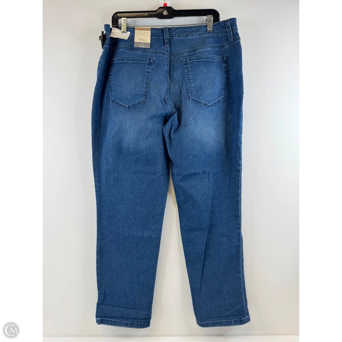 Jeans Boyfriend By Style And Company In Blue Denim, Size: 14