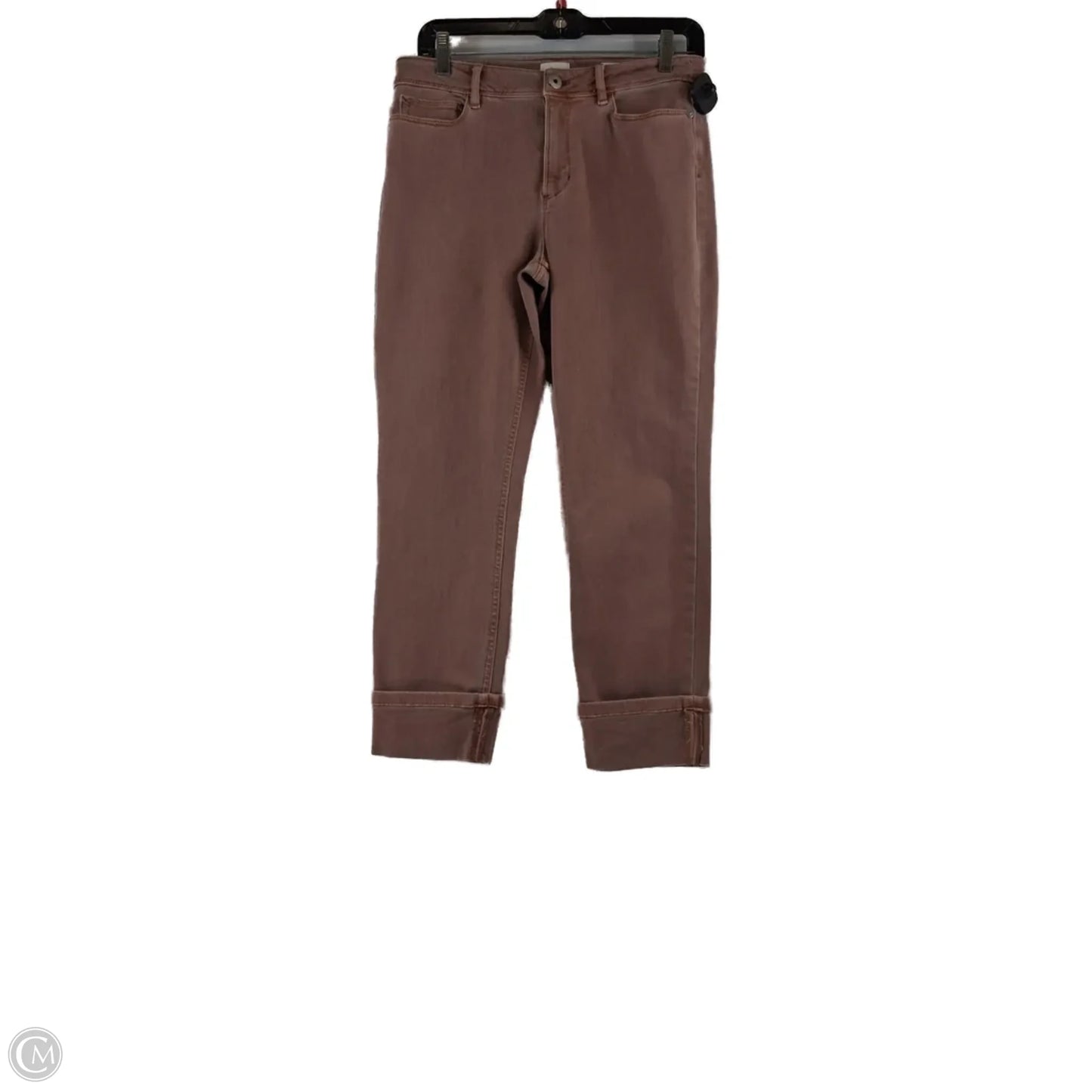 Jeans Cropped By J. Jill In Orange, Size: 4