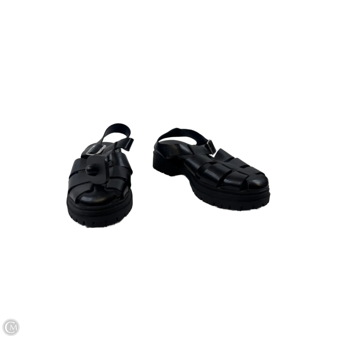 Sandals Heels Block By Old Navy In Black, Size: 8