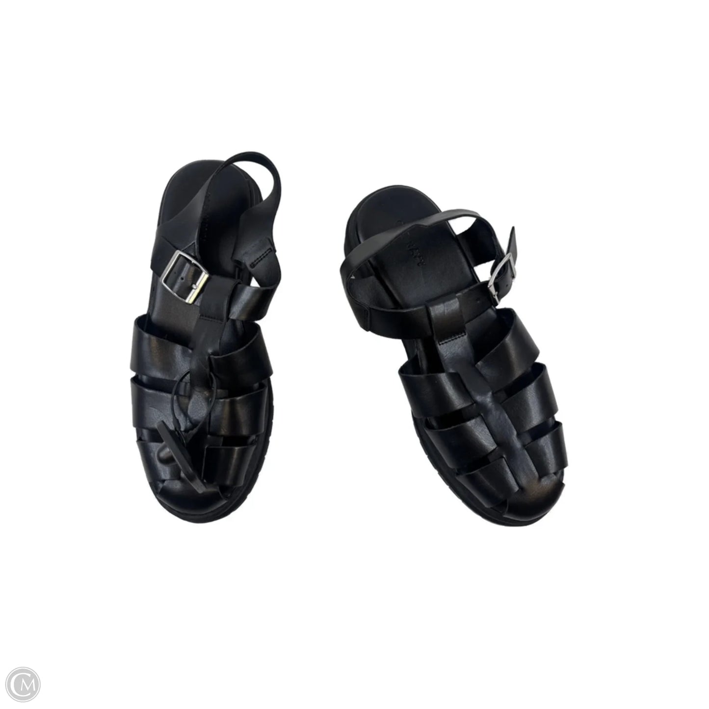 Sandals Heels Block By Old Navy In Black, Size: 8