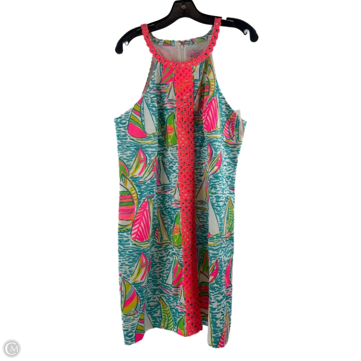 Dress Designer By Lilly Pulitzer In Blue & Orange, Size: Xl