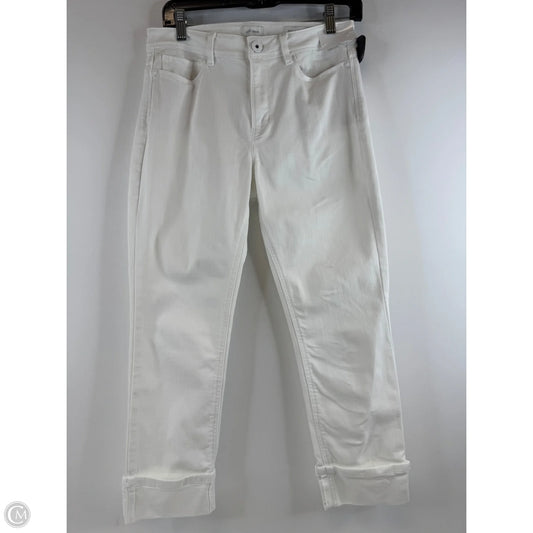 Jeans Cropped By J. Jill In White, Size: 4