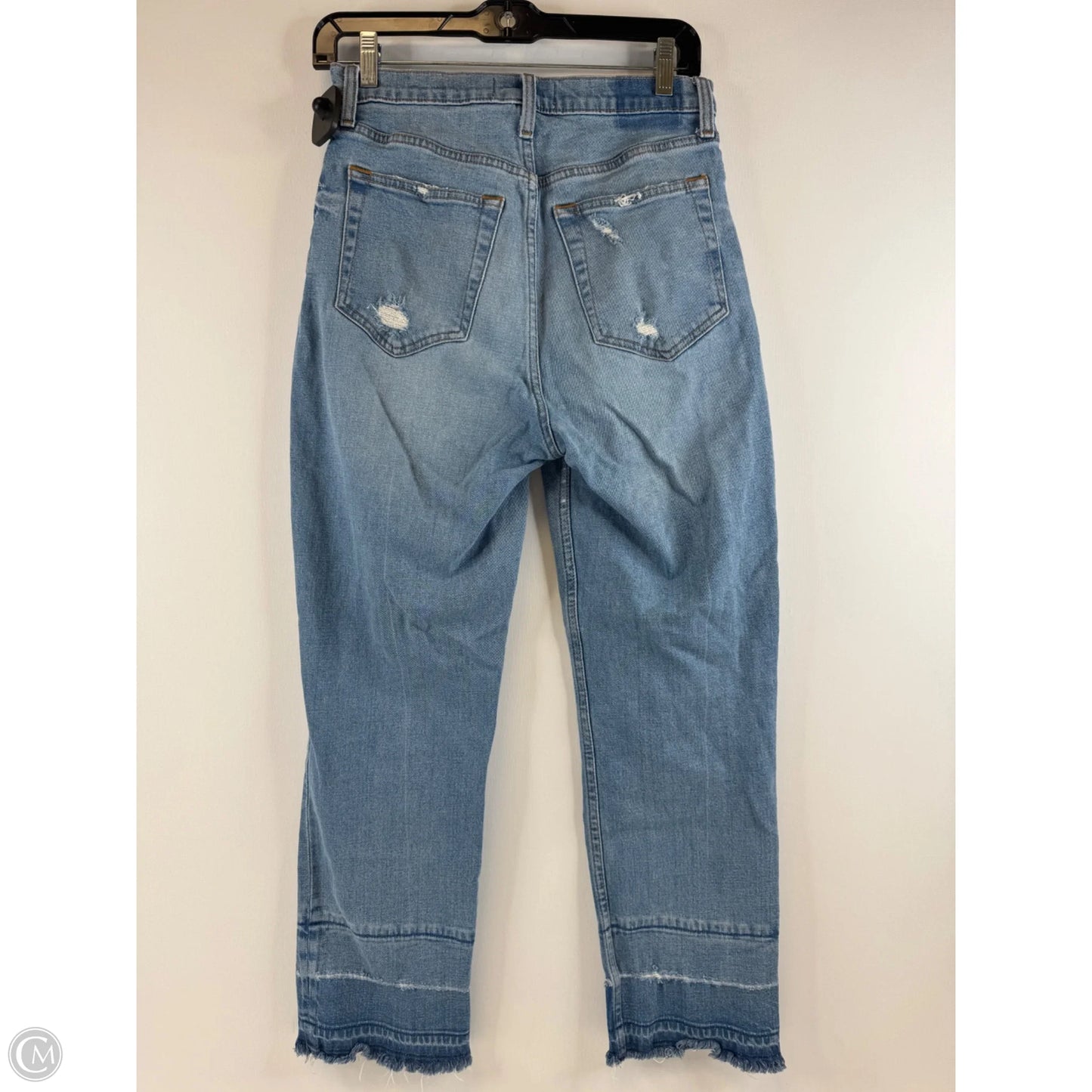 Jeans Straight By Abercrombie And Fitch In Blue Denim, Size: 4