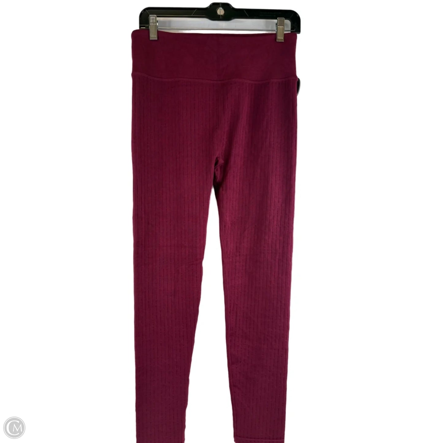 Athletic Leggings By Fabletics In Maroon, Size: L