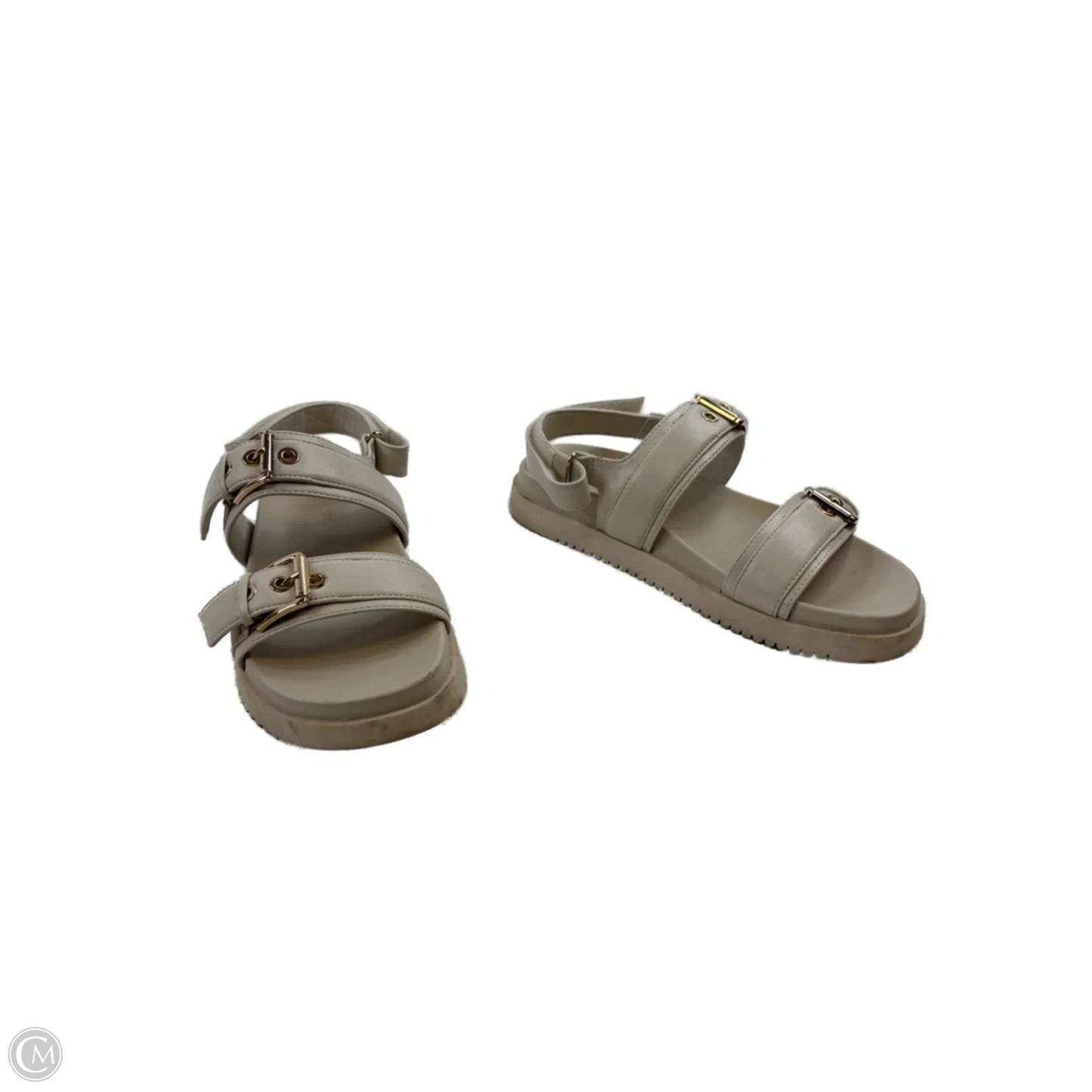 Sandals Flats By Madden Girl In Cream, Size: 6