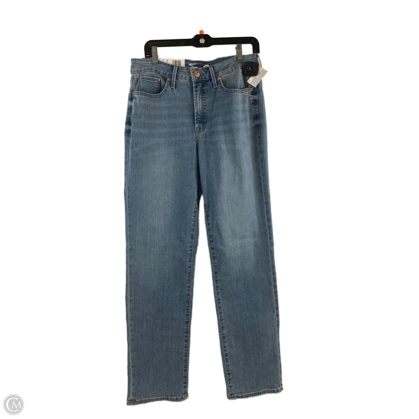Jeans Straight By Seven 7 In Blue Denim, Size: 10