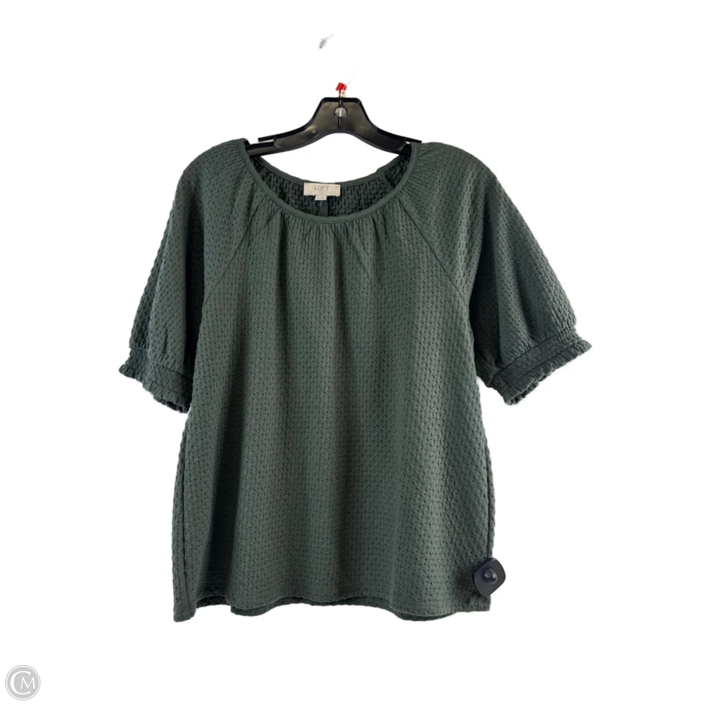Top Short Sleeve By Loft In Green, Size: Mp