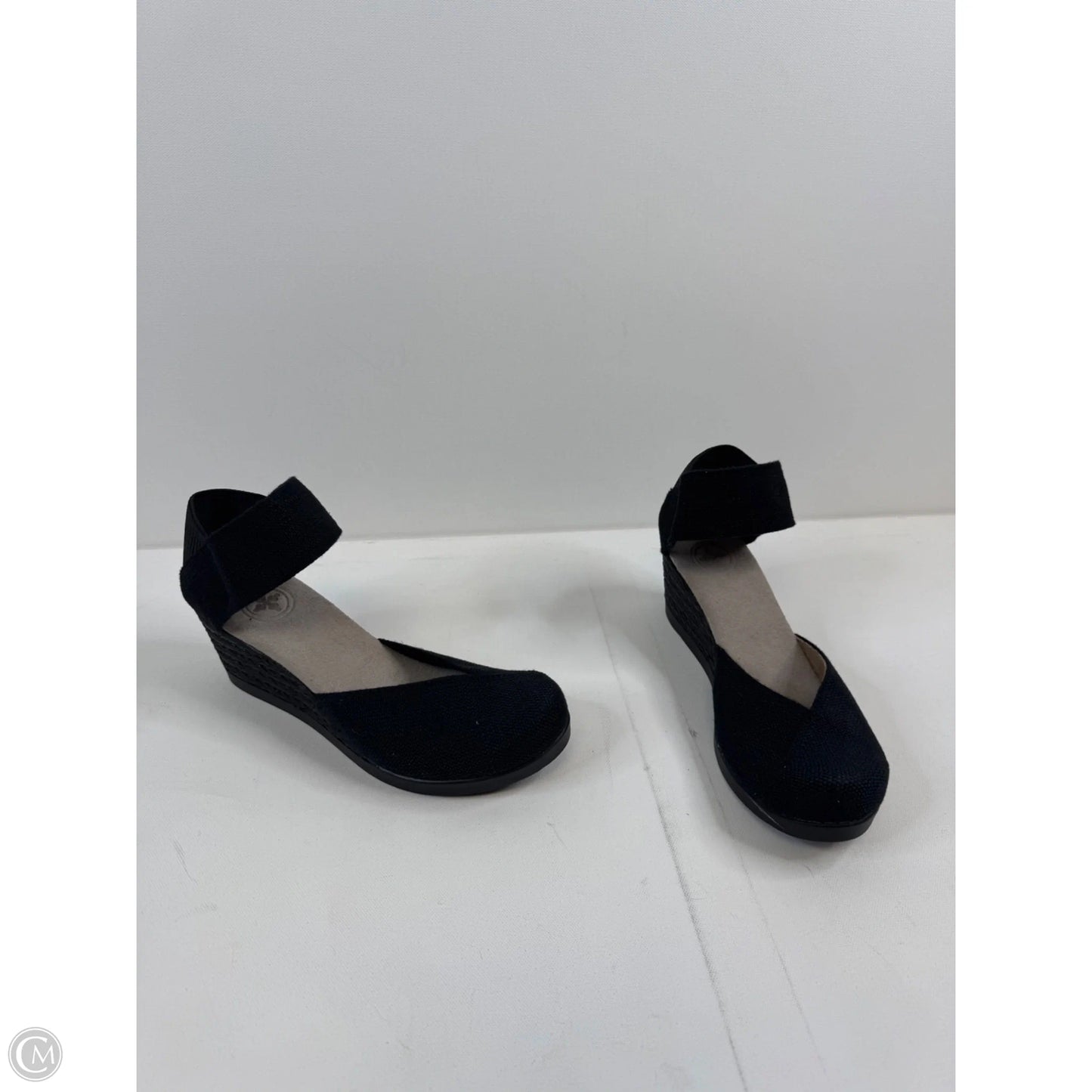 Shoes Heels Wedge By Clothes Mentor In Black, Size: 7