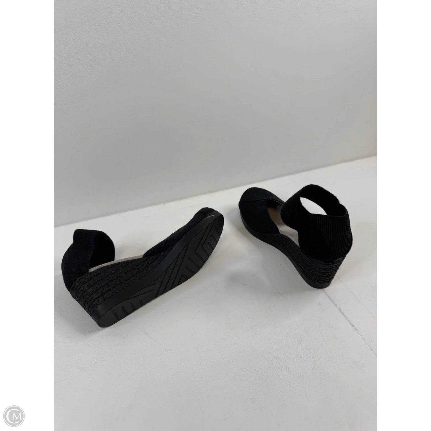 Shoes Heels Wedge By Clothes Mentor In Black, Size: 7