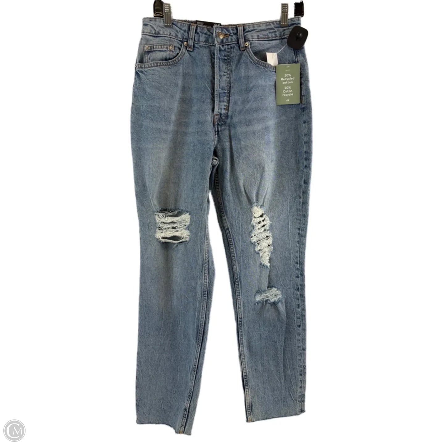 Jeans Boyfriend By Divided In Blue Denim, Size: 8