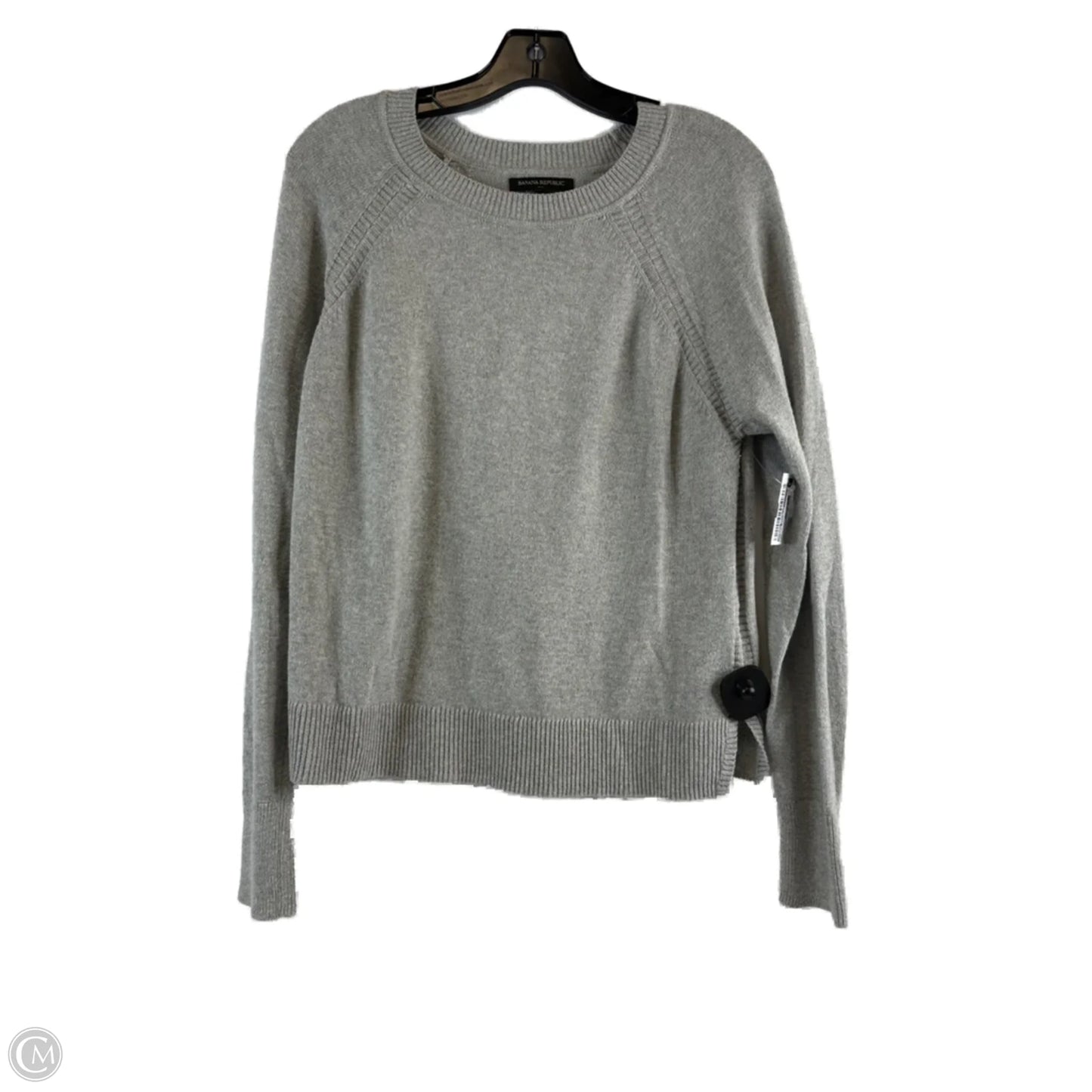 Top Long Sleeve Basic By Banana Republic In Grey, Size: M