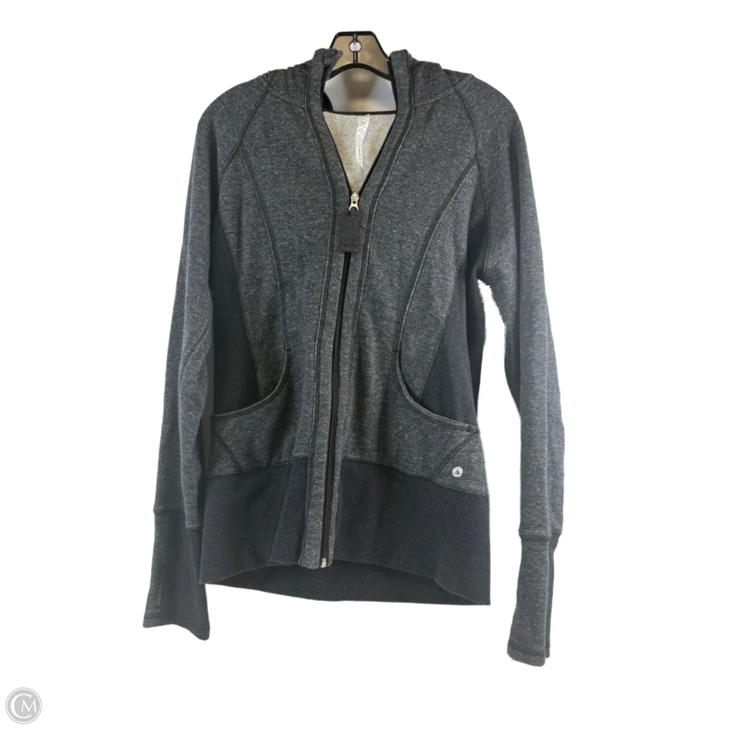 Sweatshirt Hoodie By Reflex In Grey, Size: L